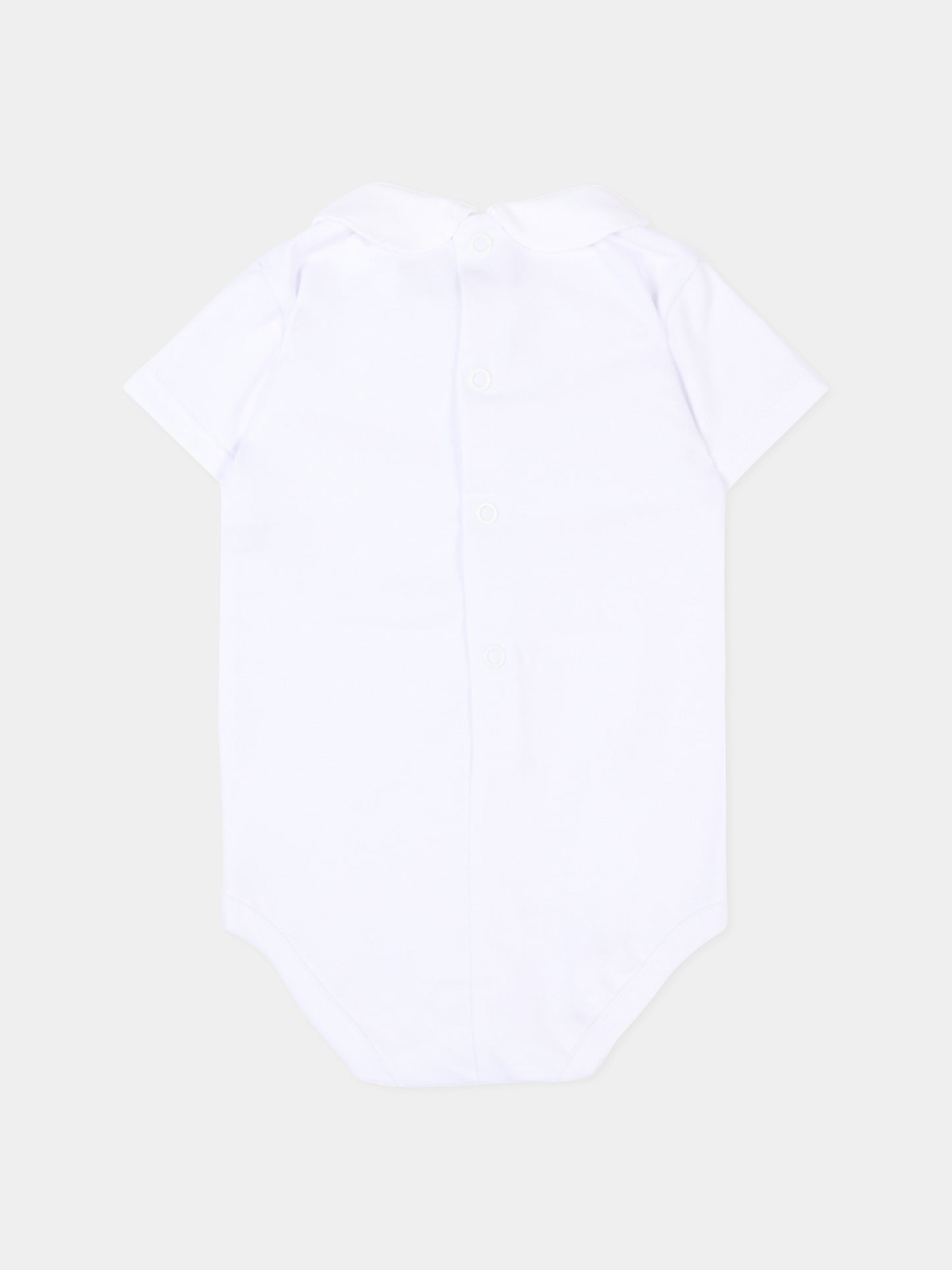 Body bianco per neonati con colletto,Little Bear,4025 BIANCO