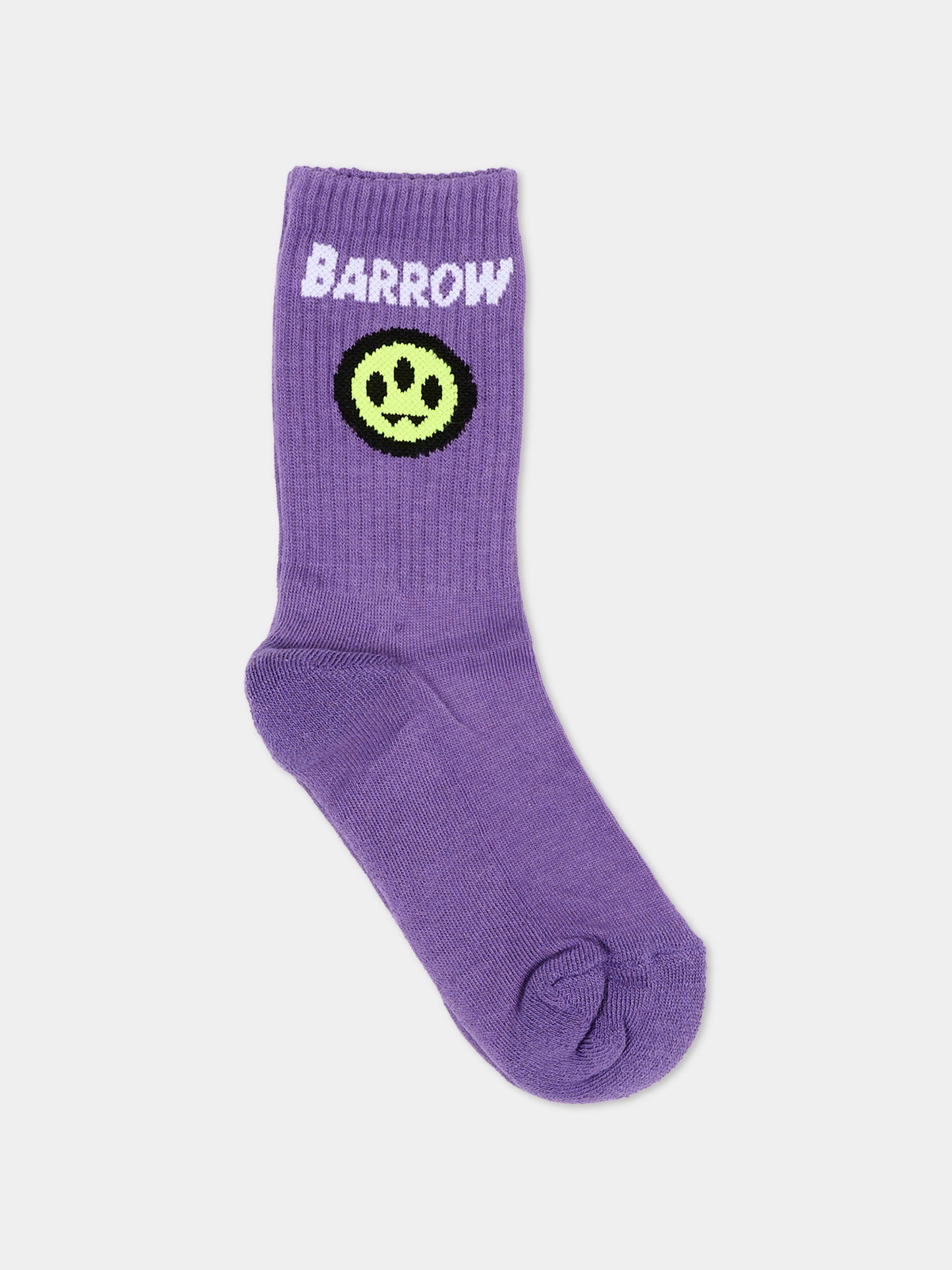 Calza Spugna viola per bambini con logo,Barrow,F6BKJUSO111 410