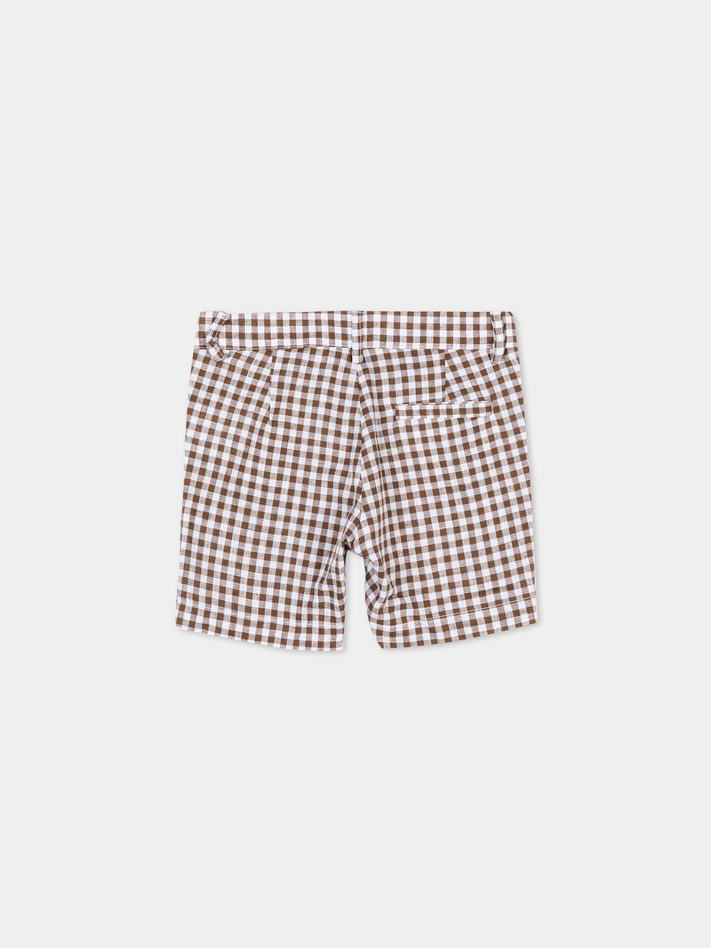 Pantaloni marroni per neonati vichy,Little Bear,3218 BCO/CACAO