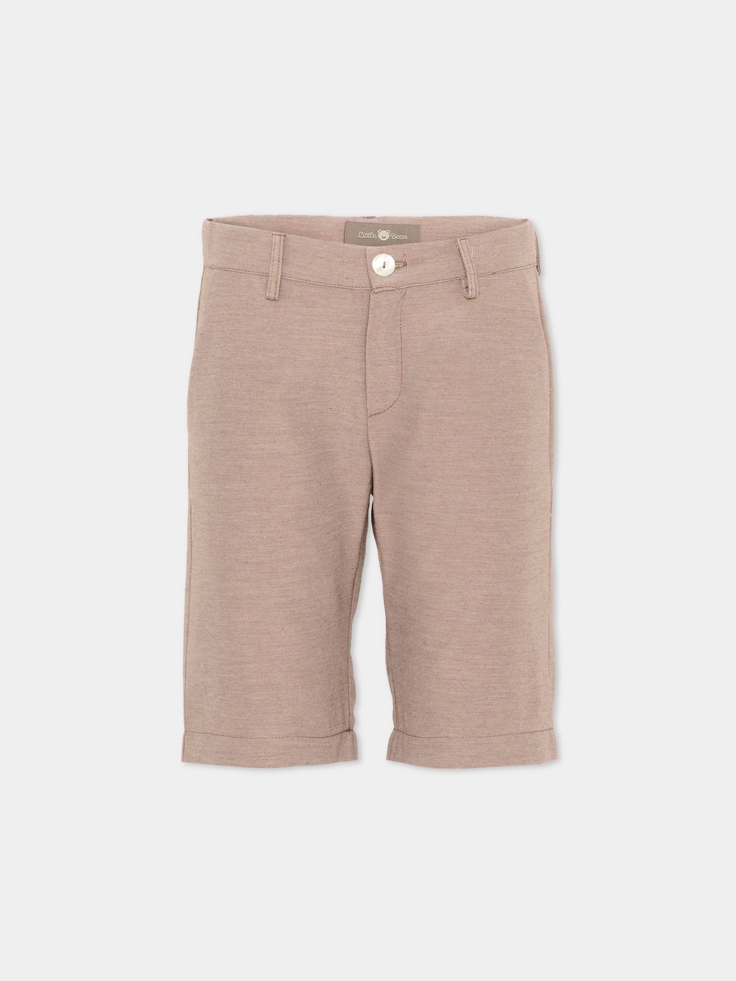 Pantaloni marroni per bambini,Little Bear,3215 CACAO