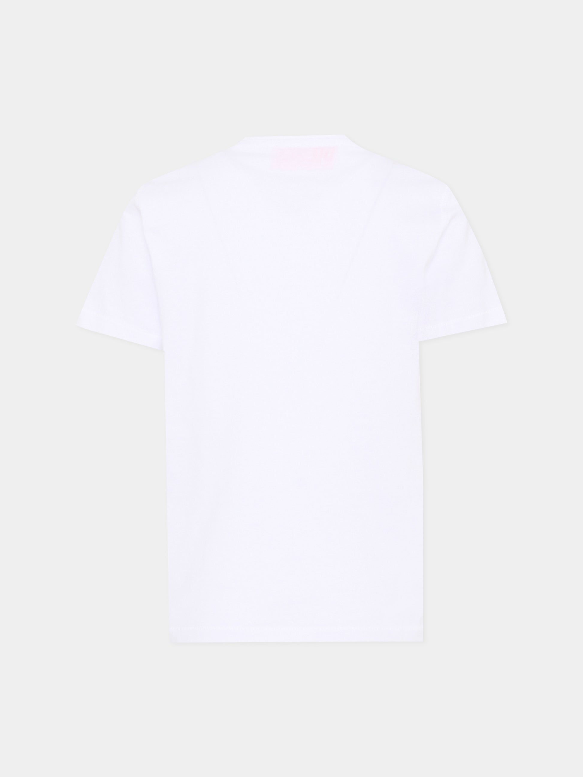 T-Shirt bianca Diesel per bambini con logo,Diesel,J02865 KYA1M K100
