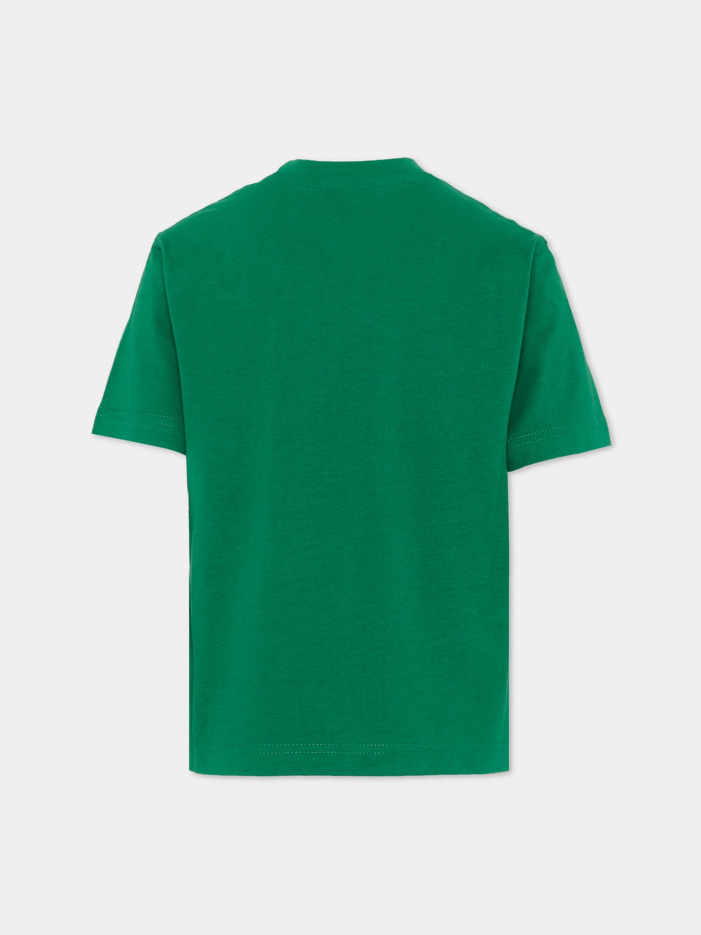 T-Shirt verde con logo per bambini,Diesel,J02869 KYA1M K50P