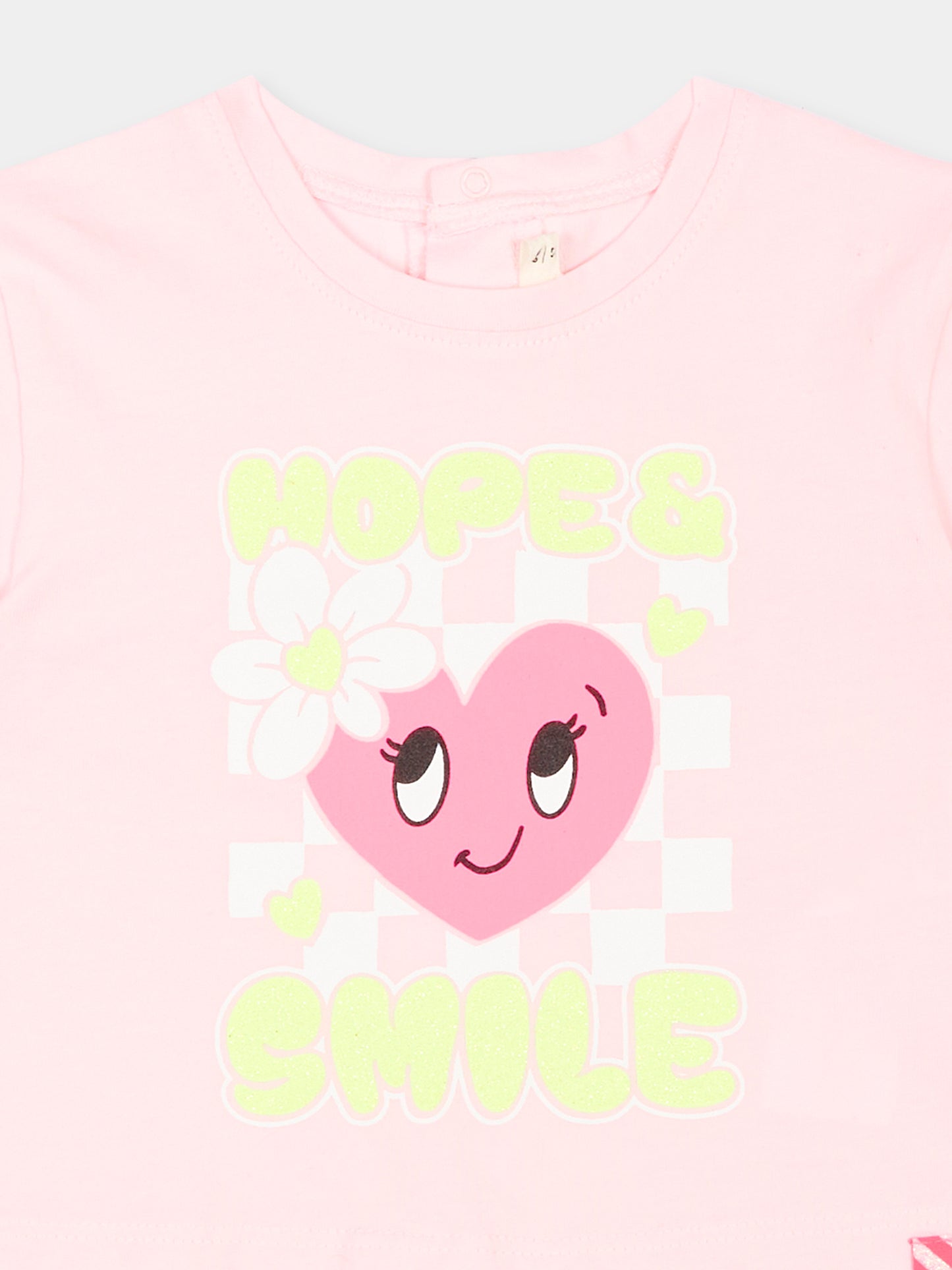 Completo sportivo rosa per neonata con stampa,Billieblush,U21780 148