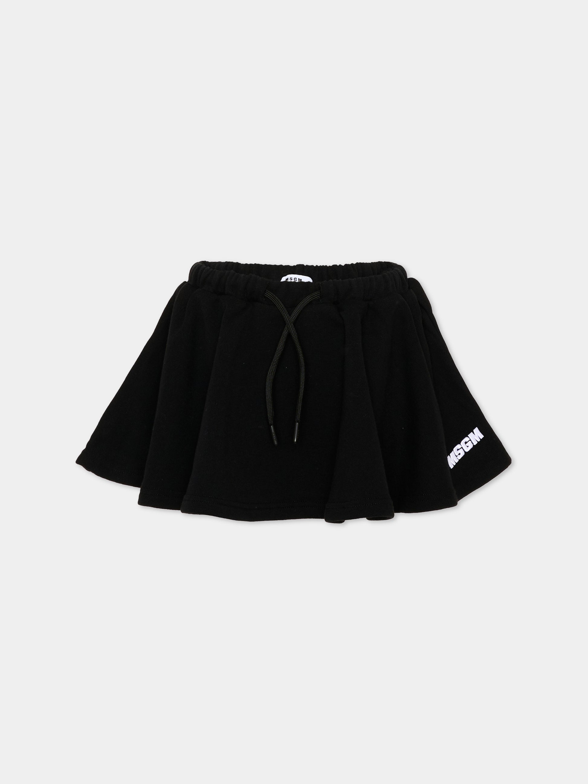 Gonna nera per bambina,Msgm Kids,S6MSJGST075 110