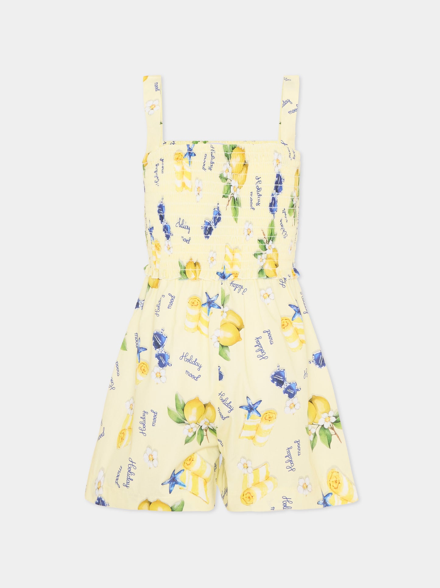 Completo sportivo giallo per bambina,Monnalisa,11G201 7624 0014