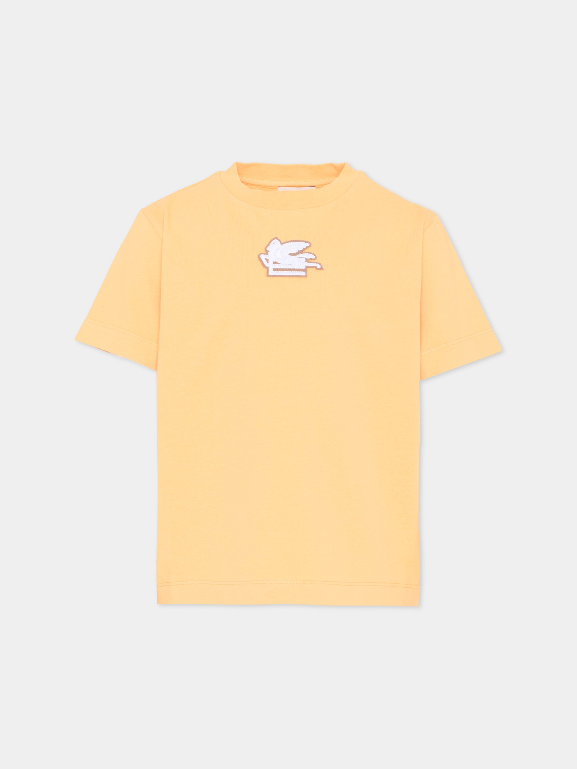 T-Shirt gialla per bambini con Pegaso,Etro,GY8Q01 Z3693 252