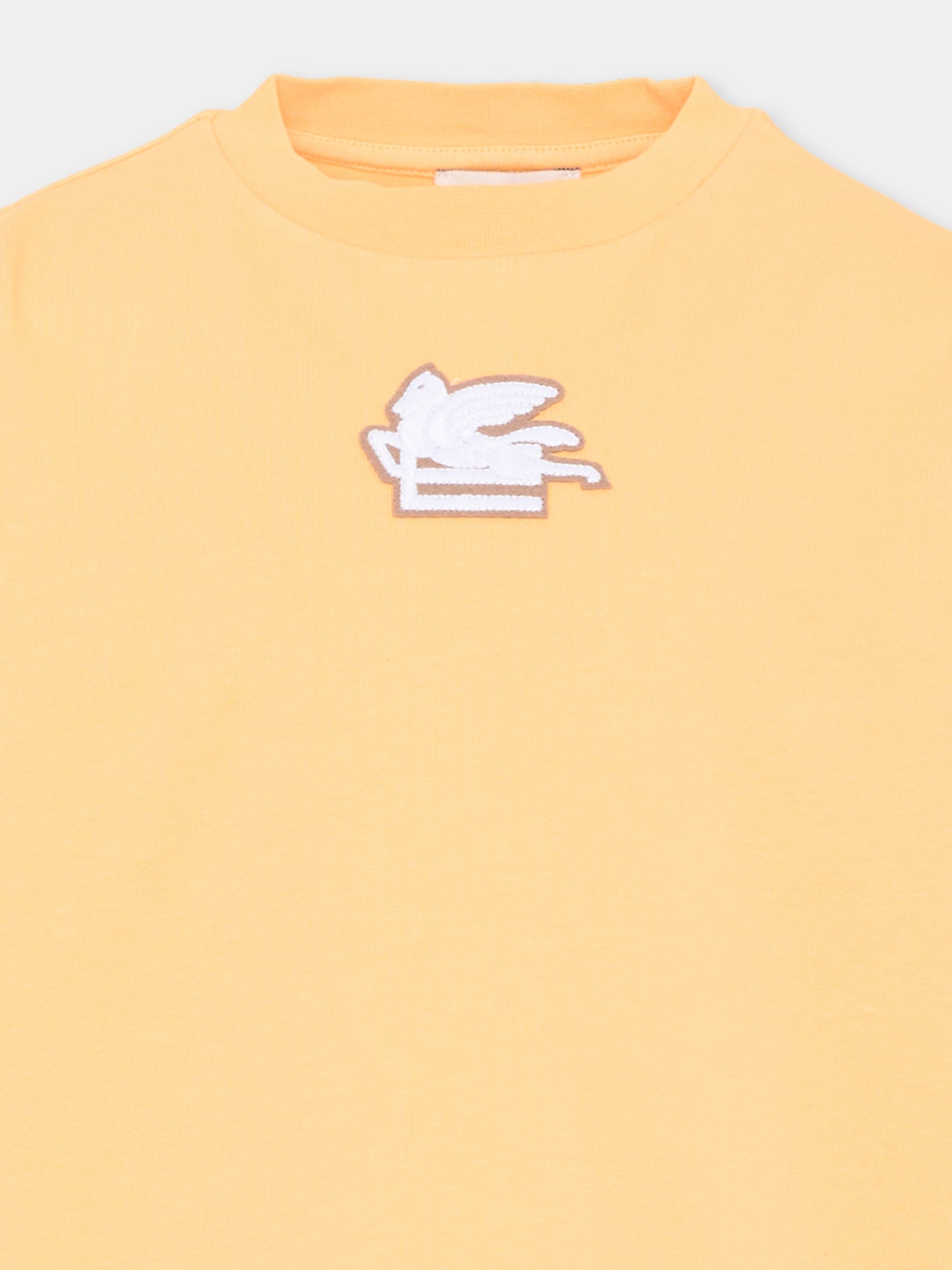 T-Shirt gialla per bambini con Pegaso,Etro,GY8Q01 Z3693 252