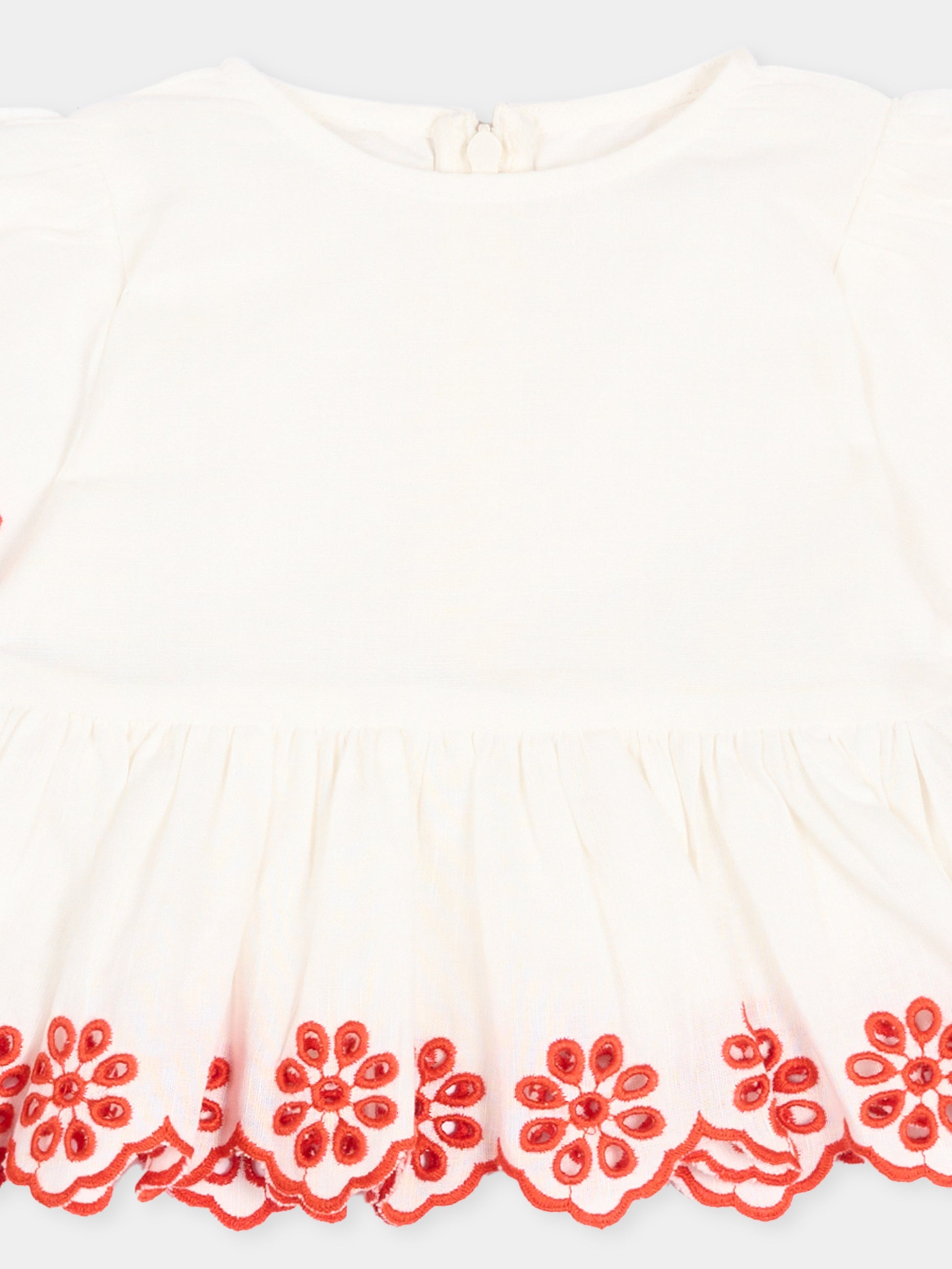 Completo sportivo avorio per neonata ricamato,Stella Mccartney Kids,TY5011 Z0138 101