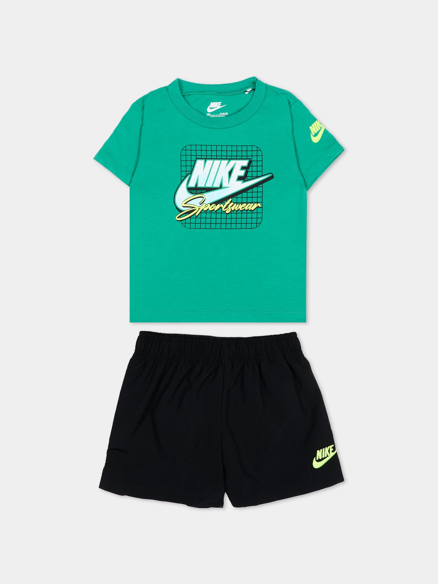 Completo sportivo verde per neonato,Nike,66M991 023