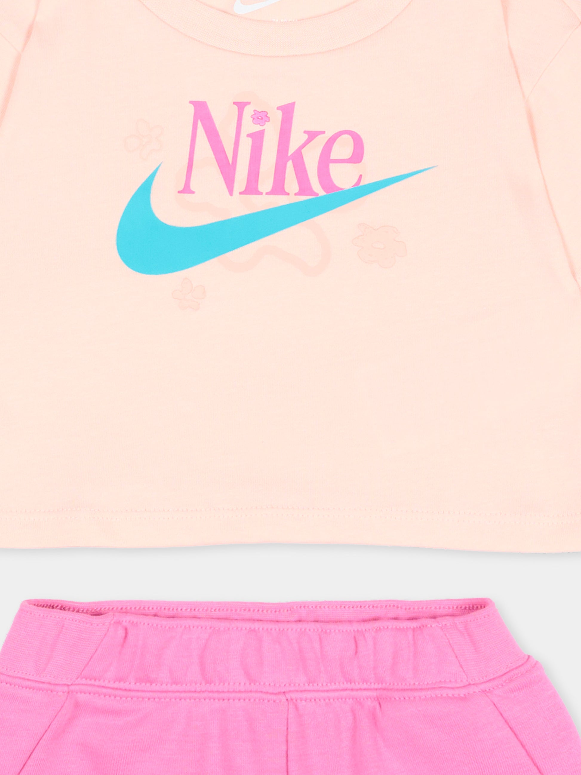 Completo sportivo rosa per neonata,Nike,16N021 AFN