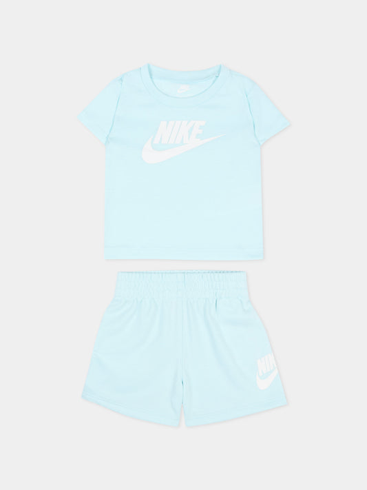 Completo sportivo celeste per neonato,Nike,66L596 G25