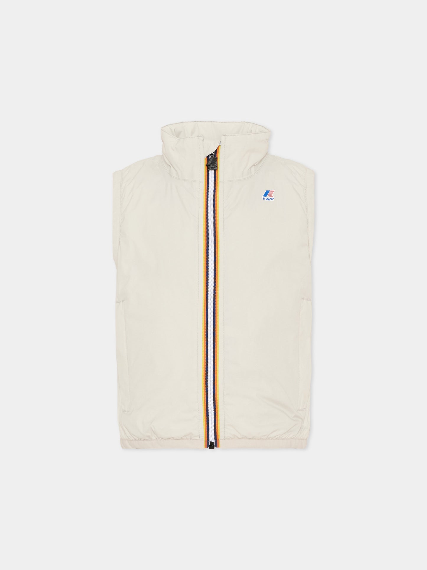 Gilet beige per bambini,K-way,K7141GW 634