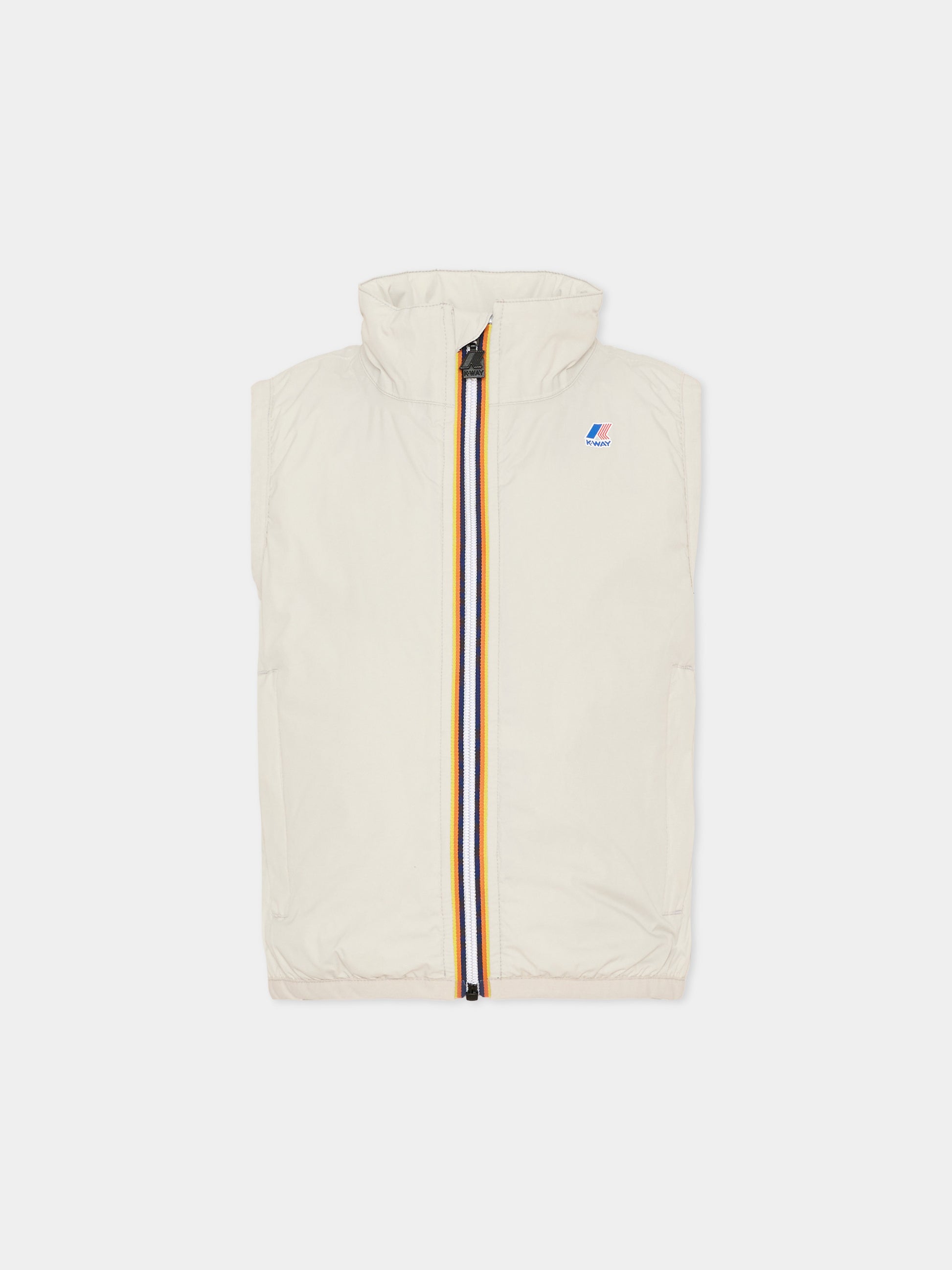 Gilet beige per bambini,K-way,K7141GW 634