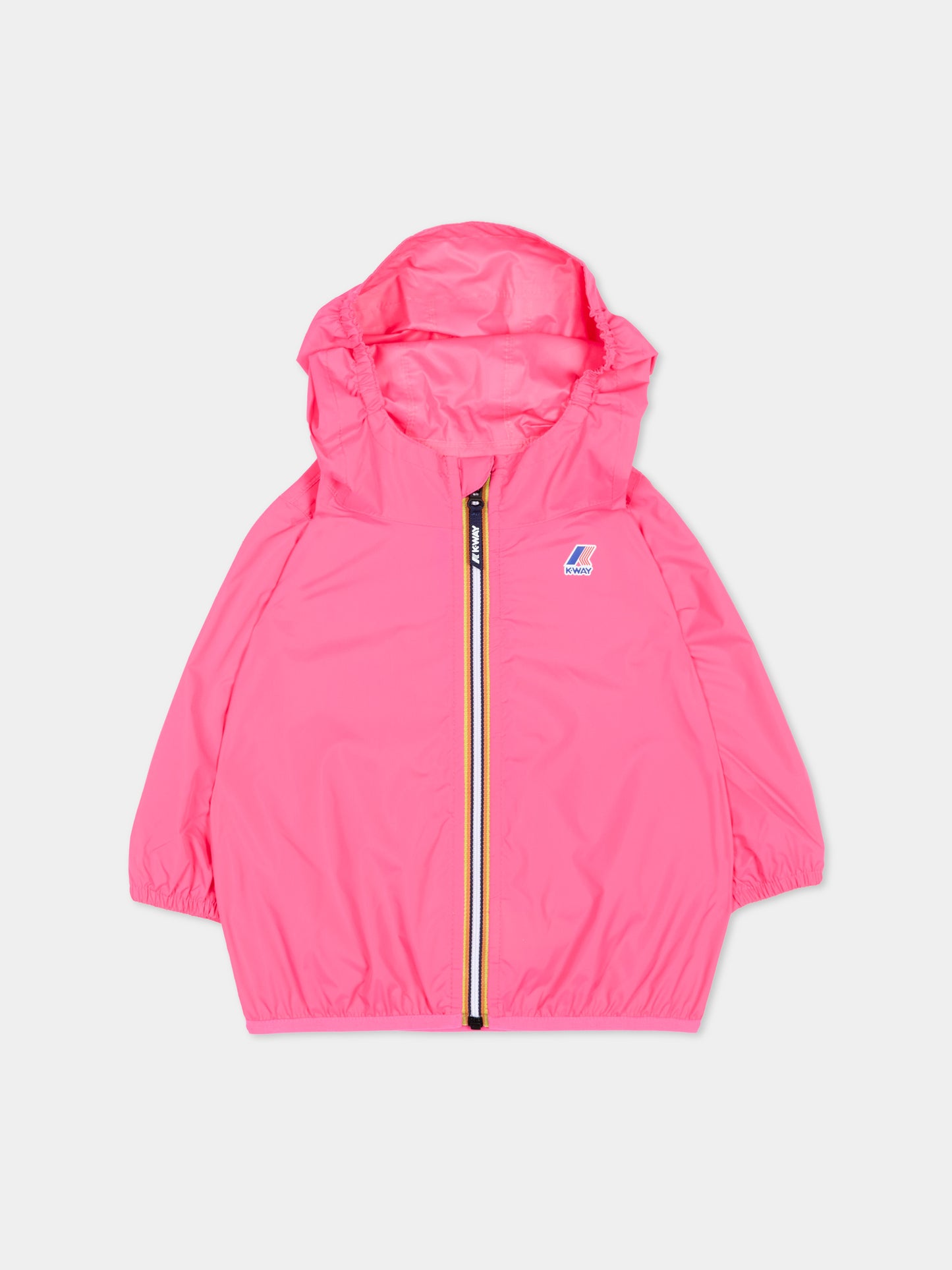 Giacche a vento fucsia per neonata,K-way,K2137XW X1B