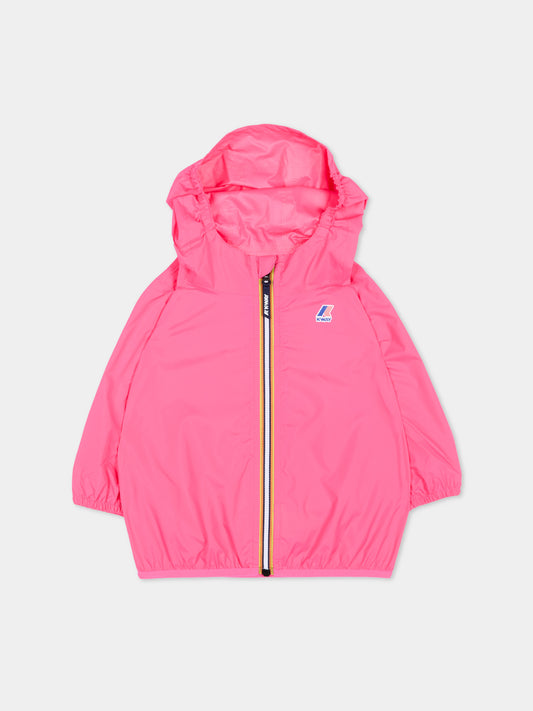 Giacche a vento fucsia per neonata,K-way,K2137XW X1B