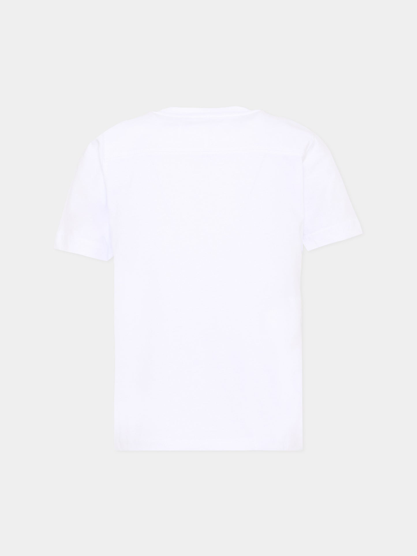 T-shirt bianca per bambini con logo,K-way,K7133YW 001