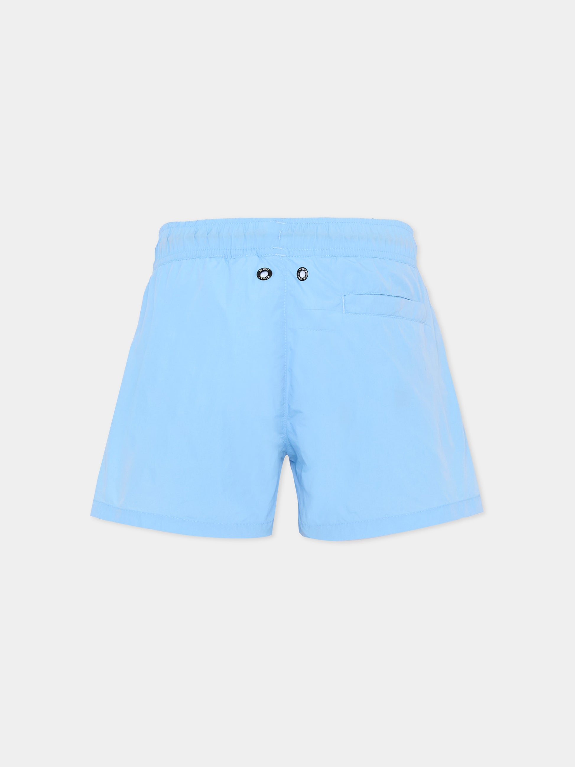 Boxer mare celeste per bambino,K-way,K3124YW 356