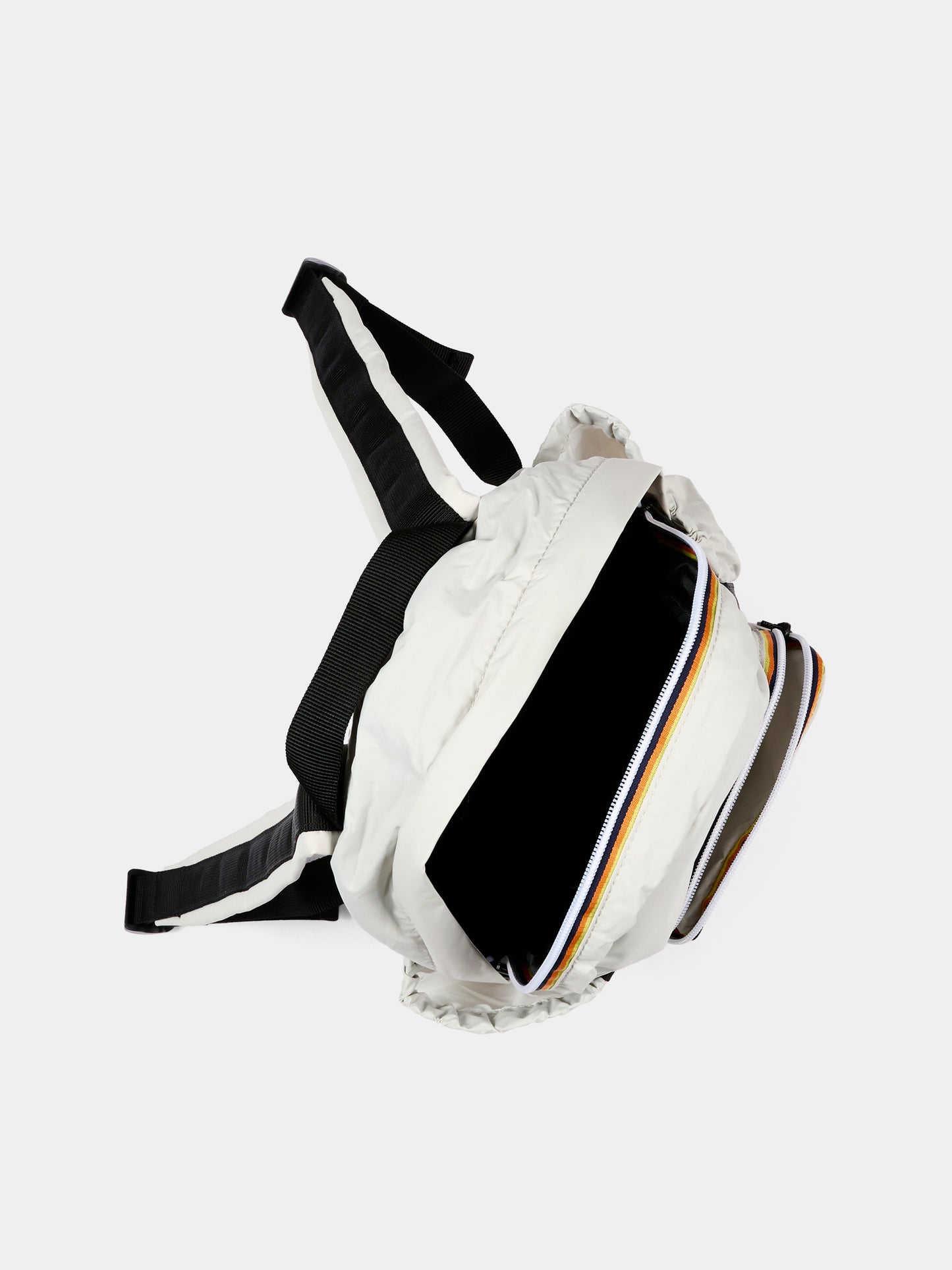 Zaino beige per bambini con logo,K-way,K81421W 634