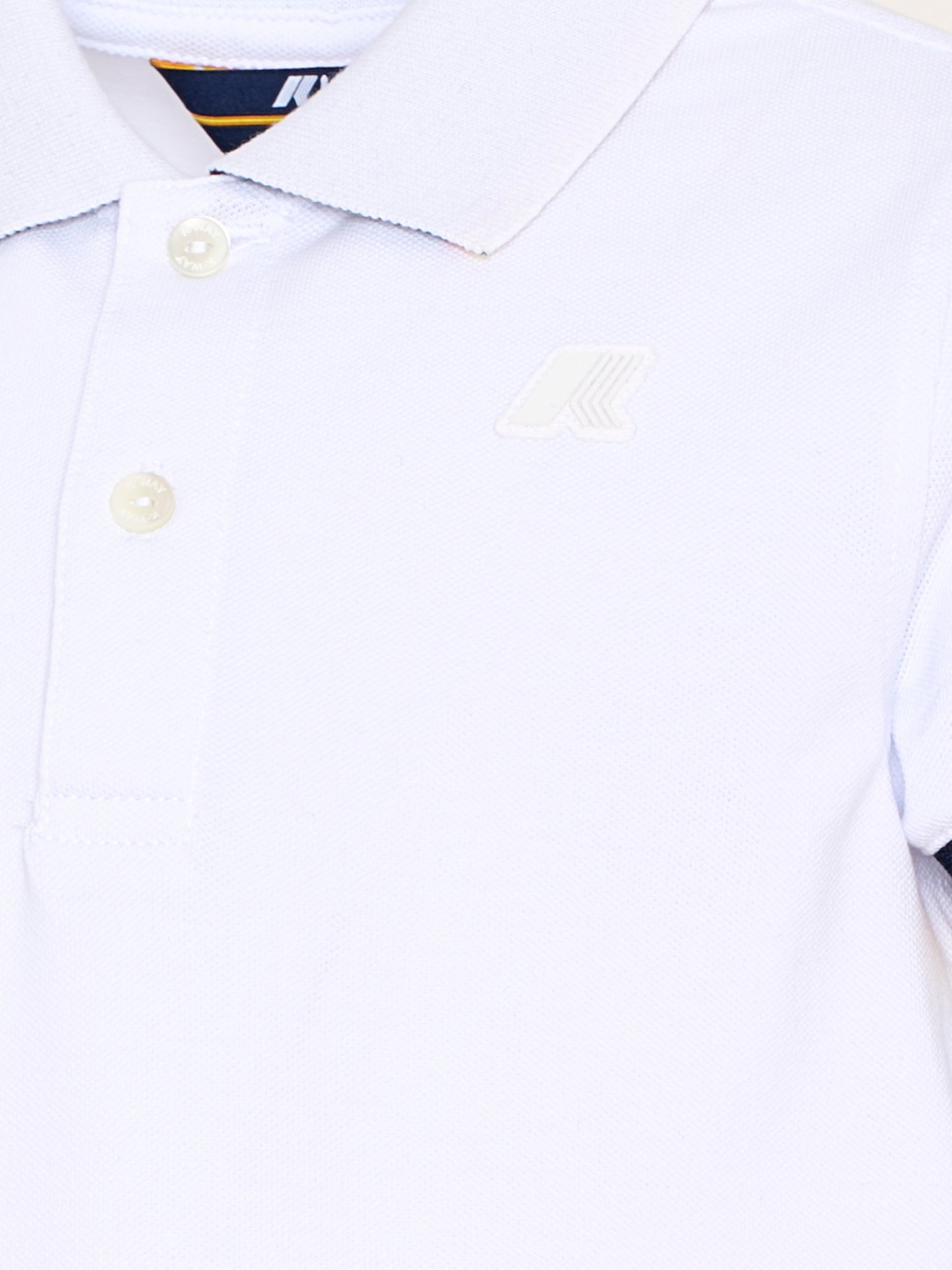Polo bianca per bambino,K-way,K6126LW 001