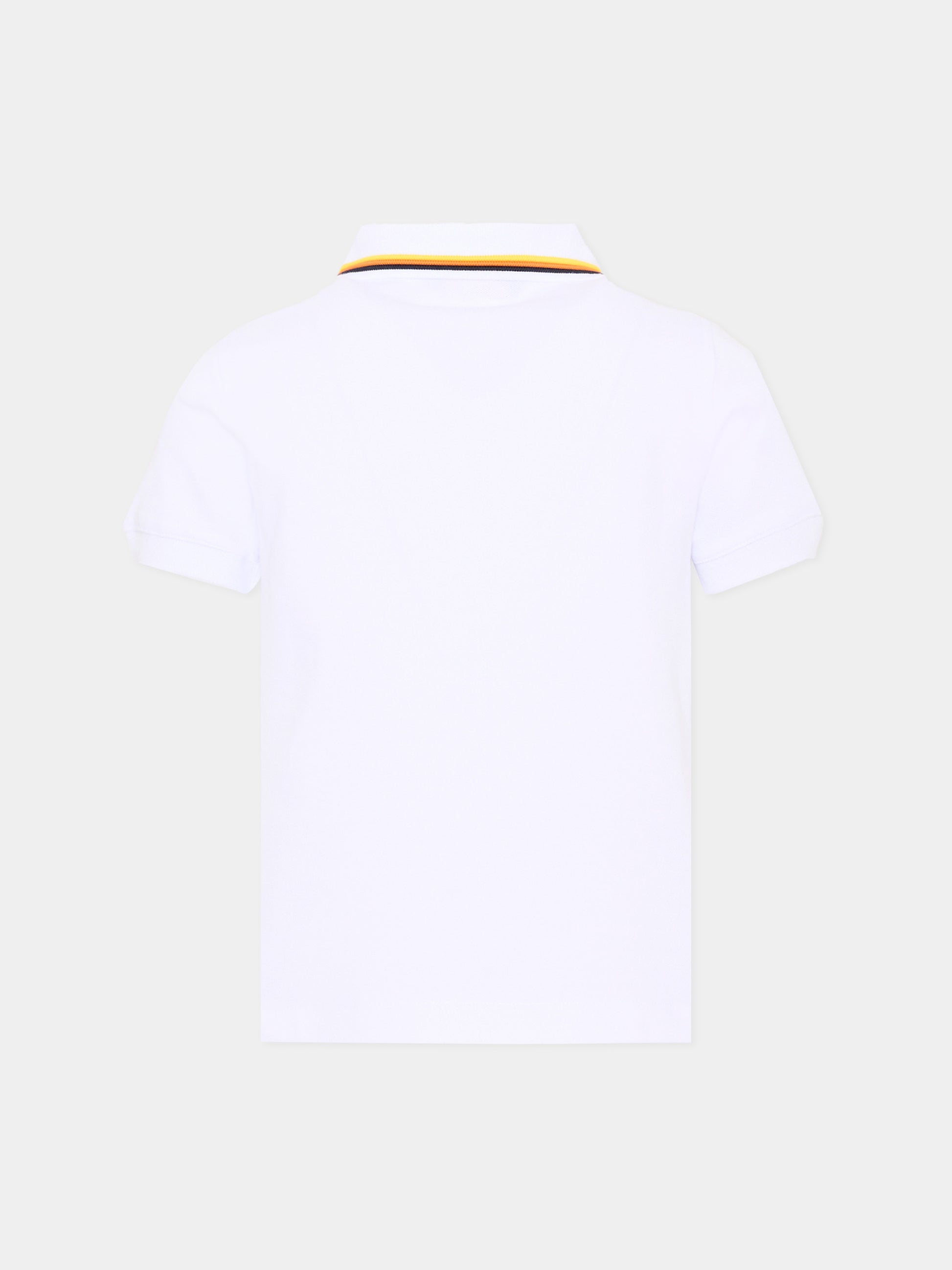 Polo bianca per bambino,K-way,K6126MW 001