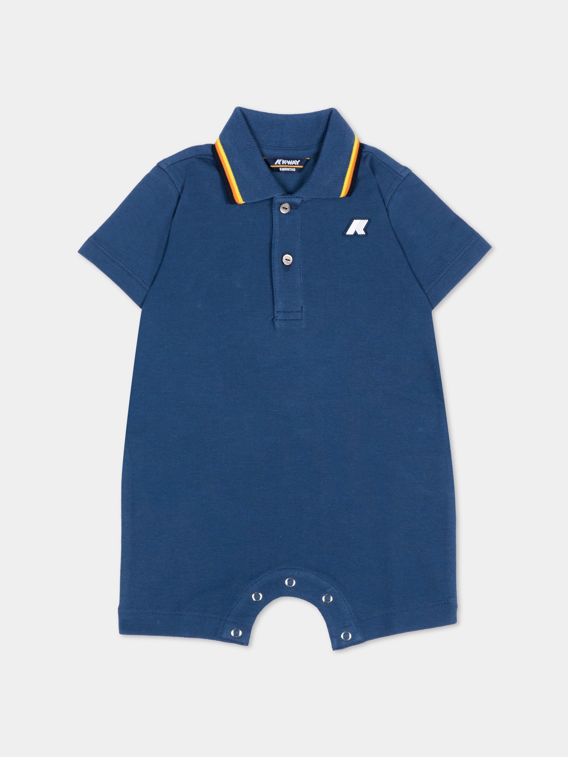Tutina blu polo per neonati,K-way,K71373W B67