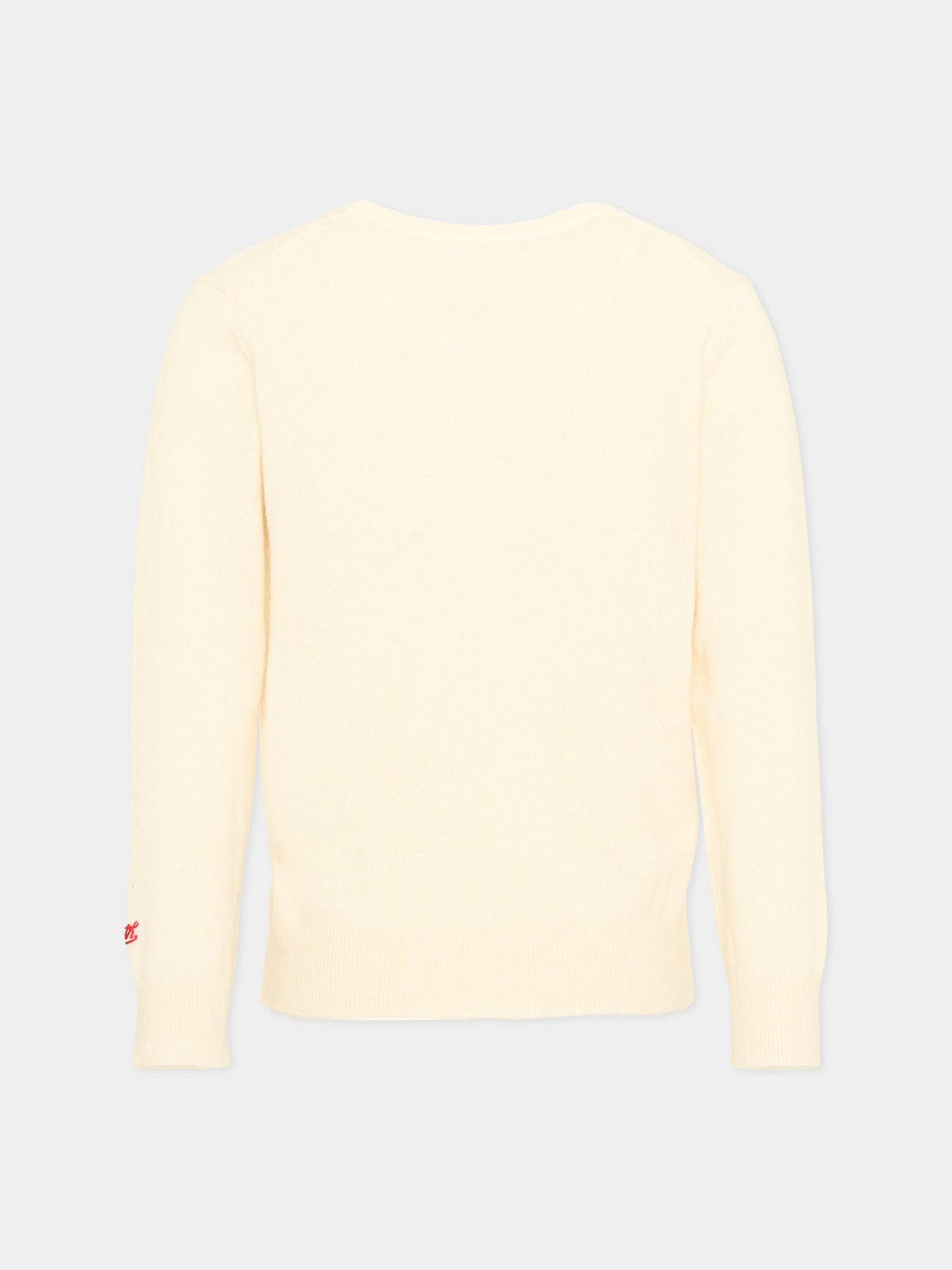 Maglione avorio per bambino ricamato Peanuts,Mc2 Saint Barth,DOU0001 02205M