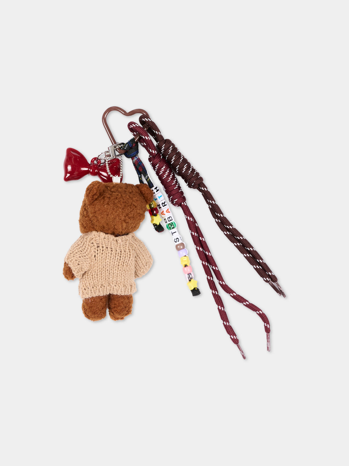 Portachiavi marrone per bambina con orsetto,Mc2 Saint Barth,FUNC001 00458M