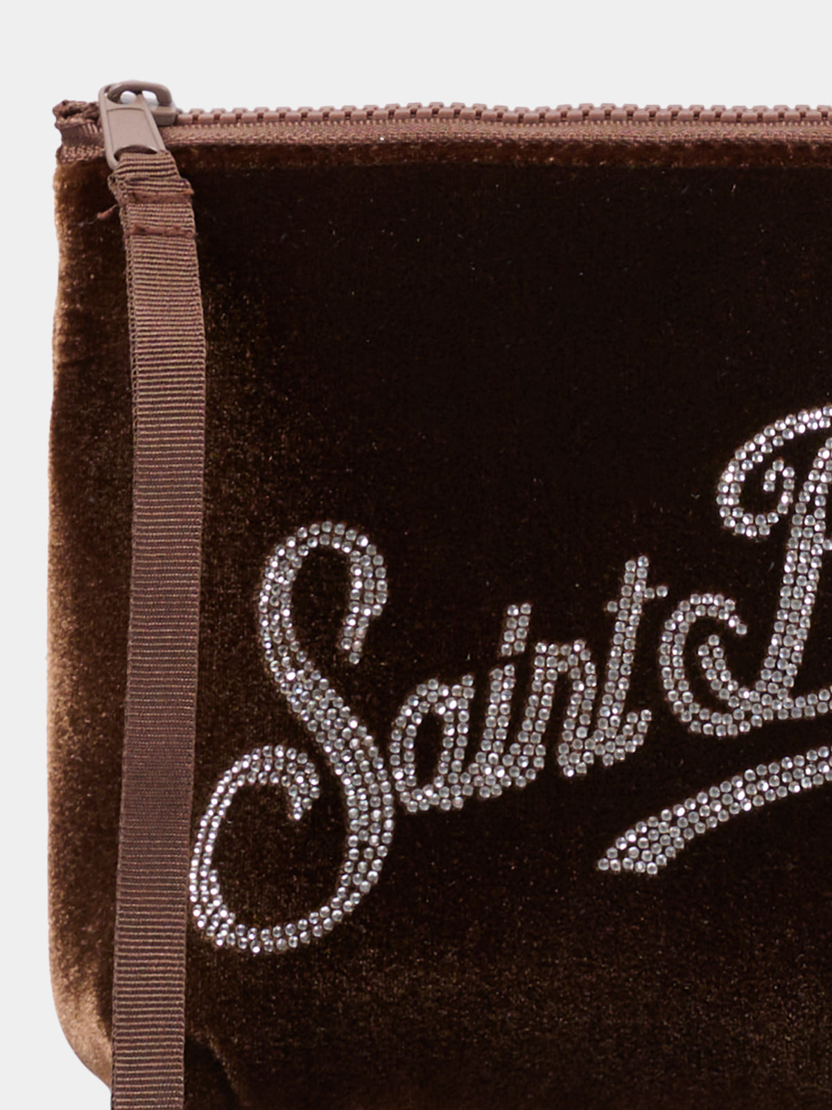 Pochette marrone per bambina con logo strass,Mc2 Saint Barth,ALI0014 02369M