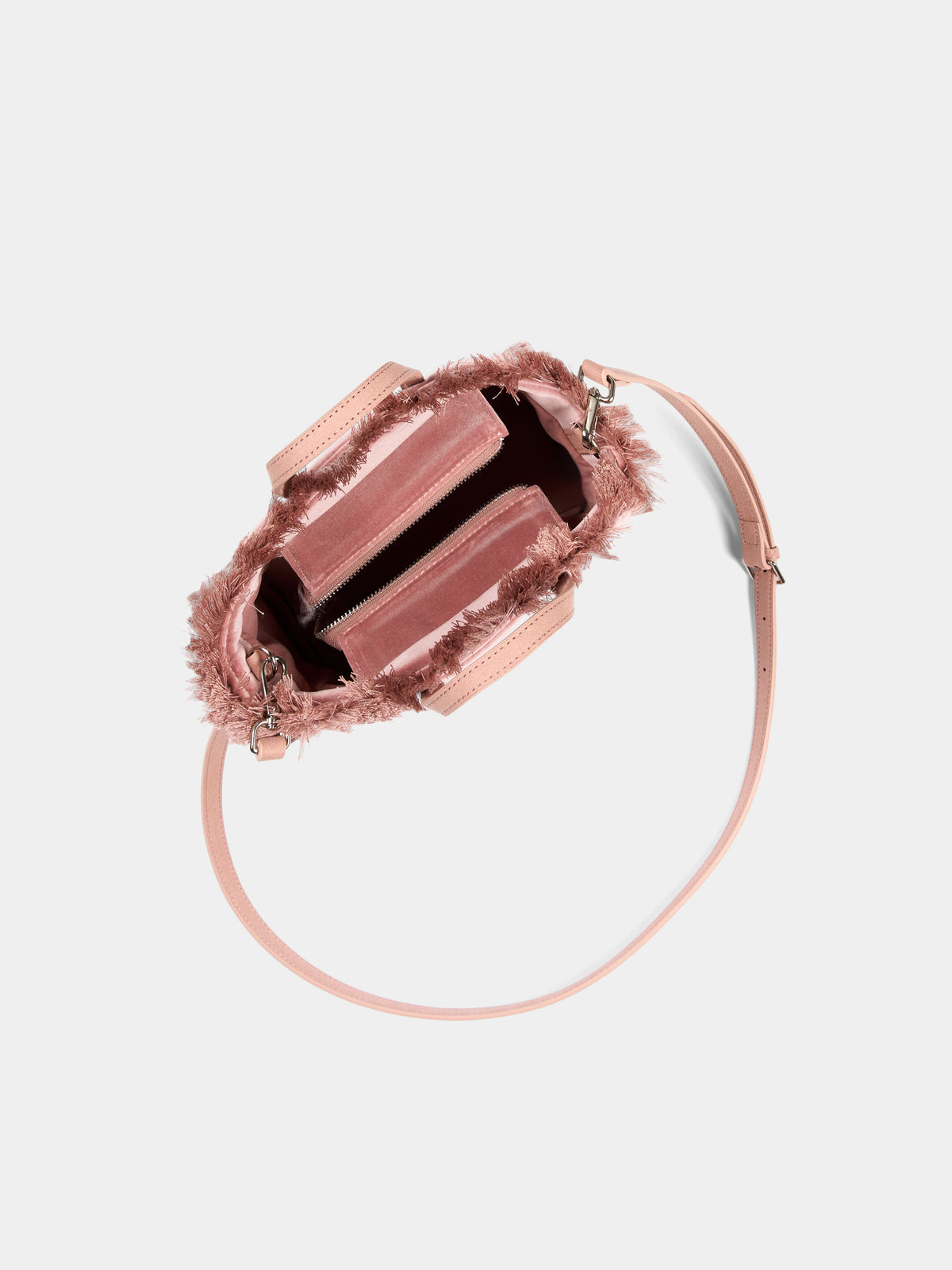 Pink Vanity Mini Velvet Bag for Girl