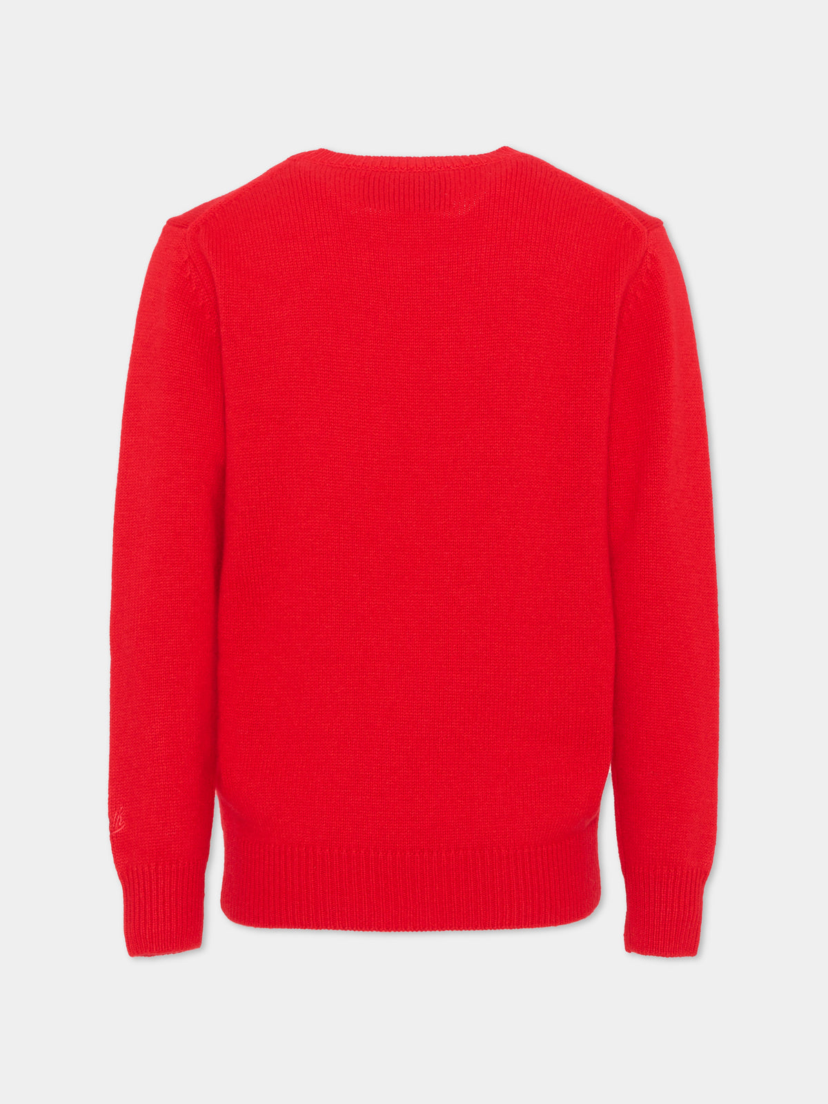 Maglione rosso per bambini natalizio,Mc2 Saint Barth,PRC0001 01509M