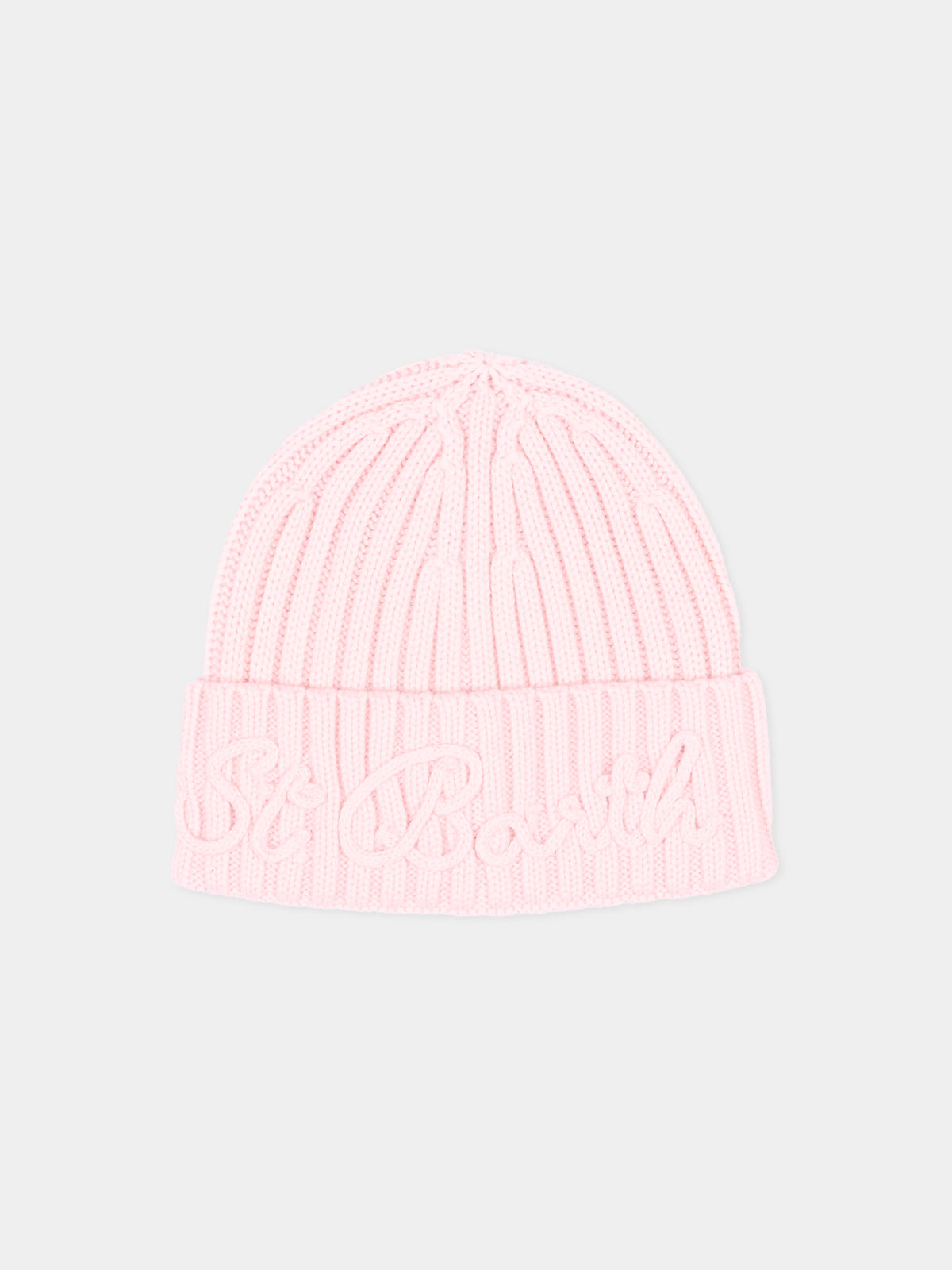 Berretto rosa per bambina con logo,Mc2 Saint Barth,WENG032 00006M