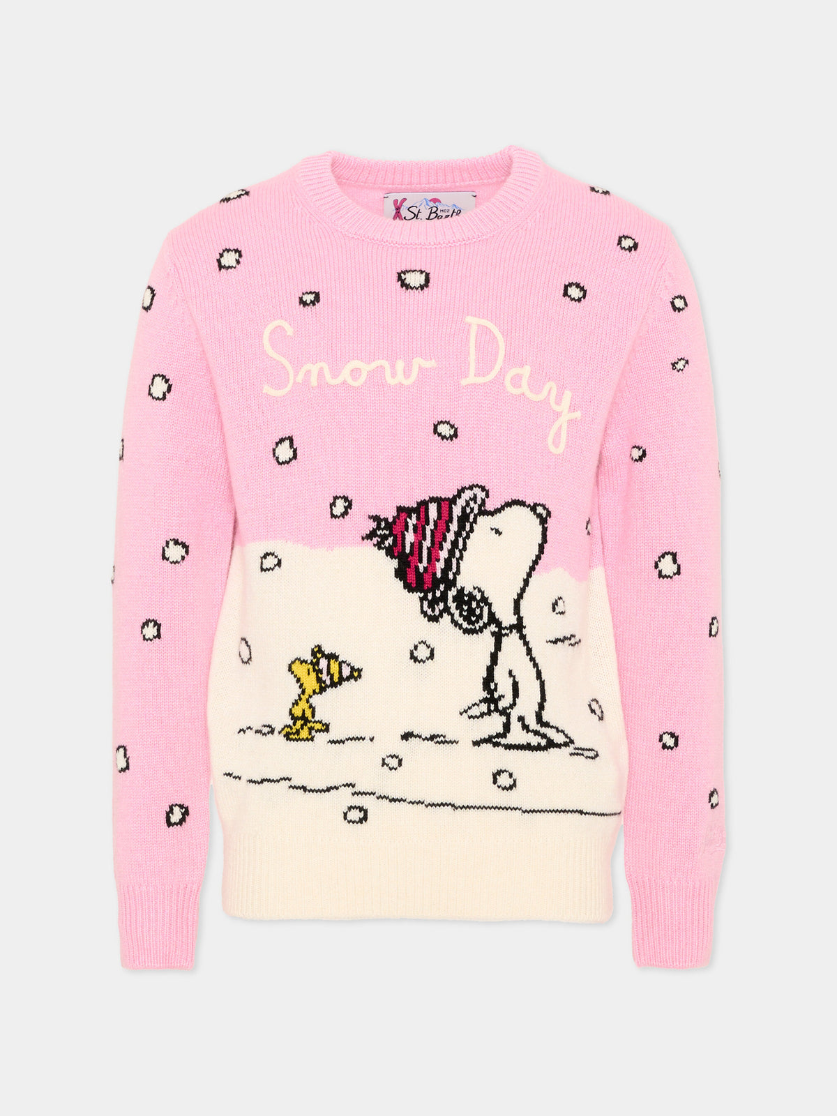 Maglione rosa per bambina con stampa,Mc2 Saint Barth,PRC0007 01281M