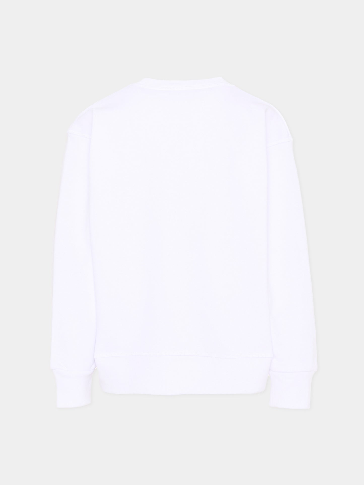 Felpa bianca per bambini con logo,Dsquared2,DQ2667 D0094 DQ100