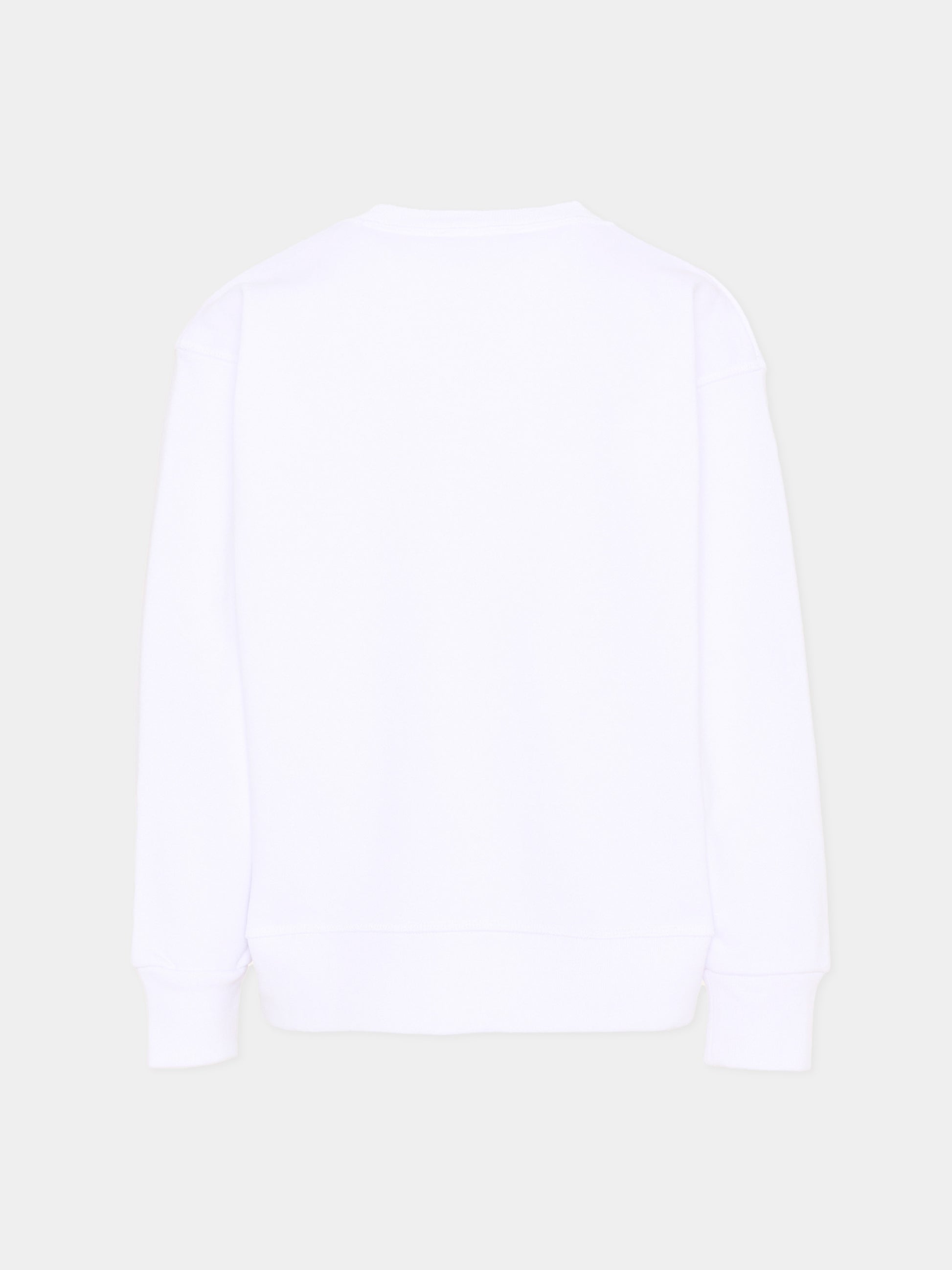 Felpa bianca per bambini con logo,Dsquared2,DQ2667 D0094 DQ100