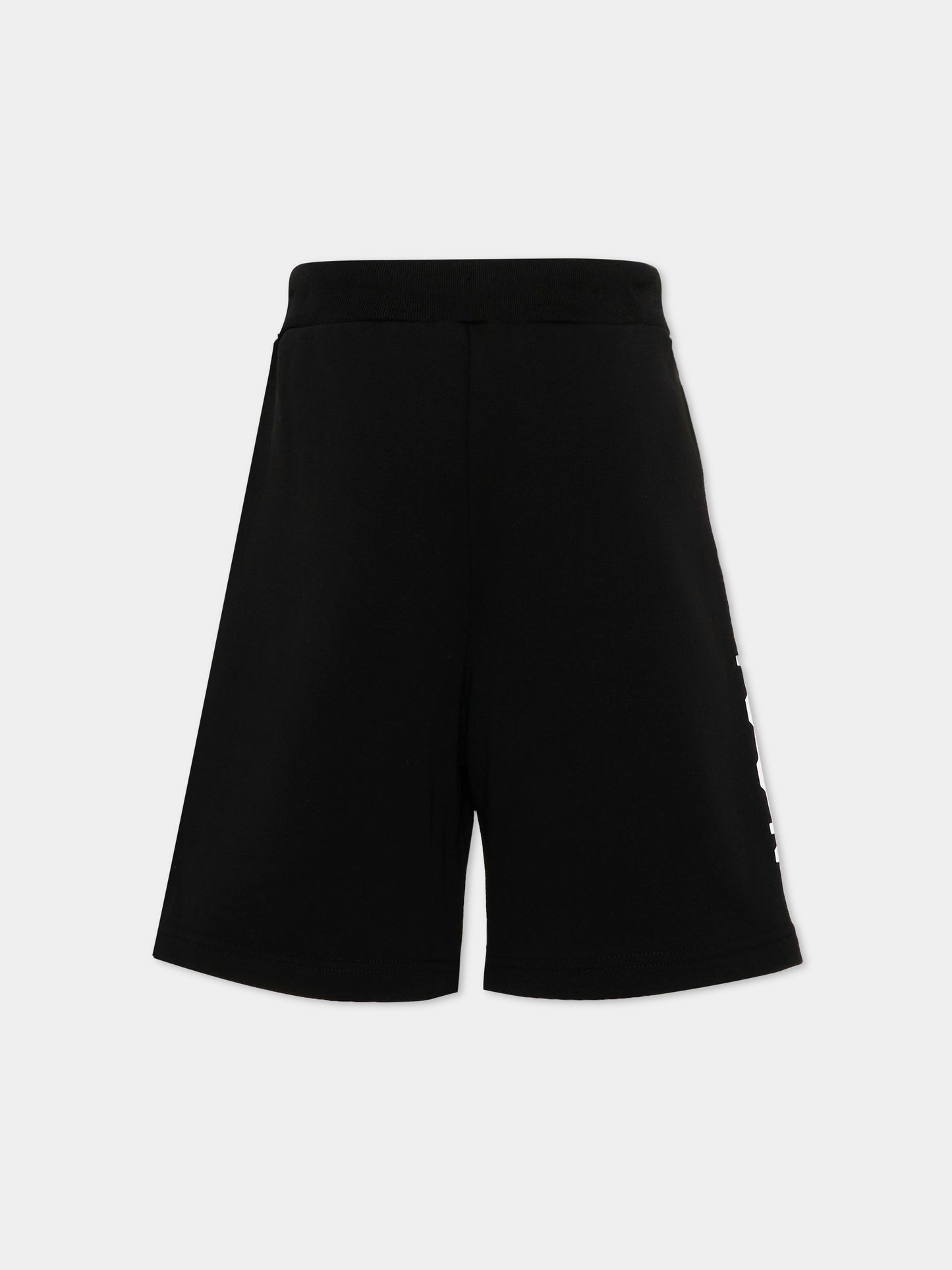 Shorts nero  per bambino con logo,Dsquared2,DQ2930 D0094 DQ900