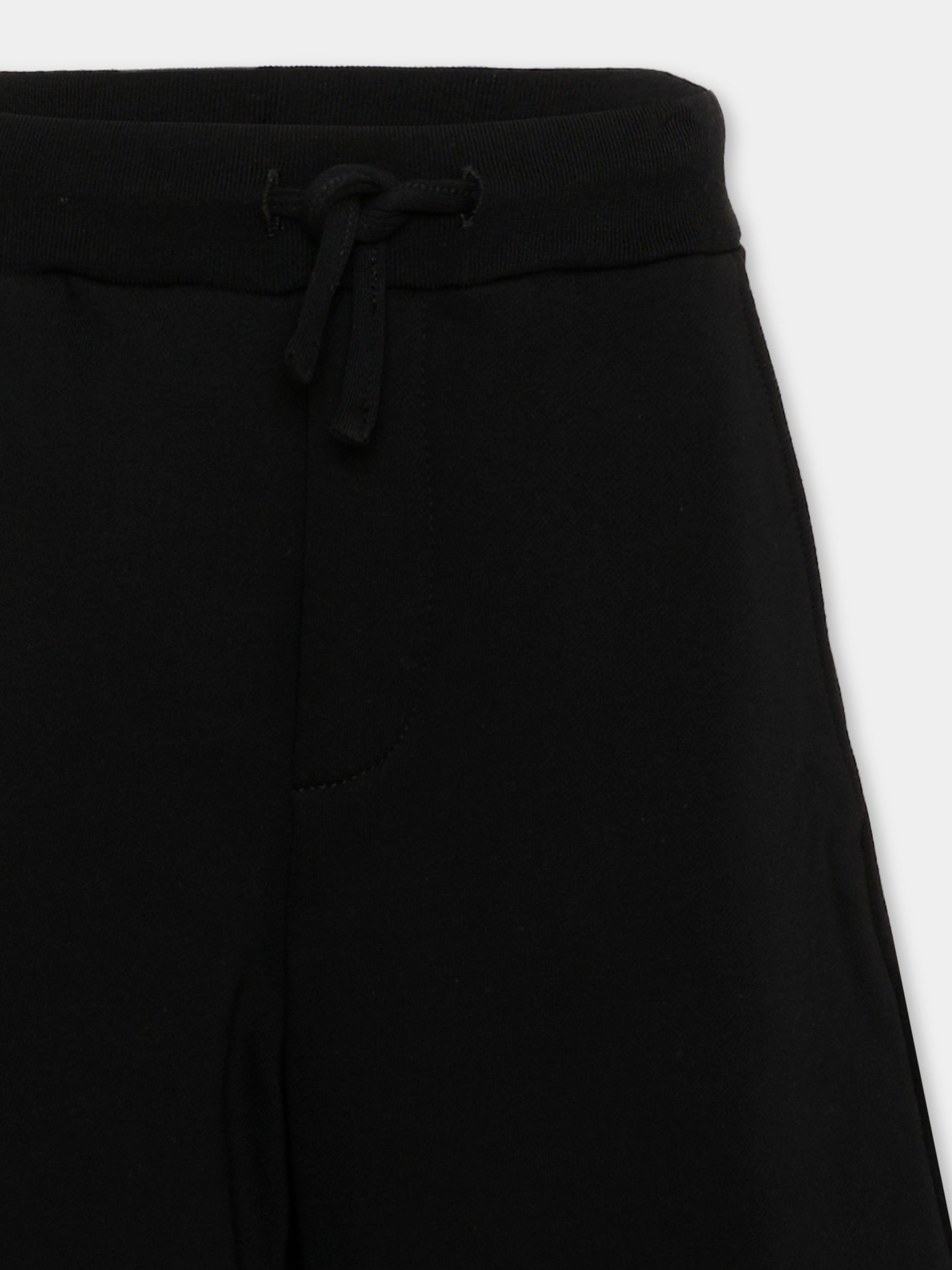 Shorts nero  per bambino con logo,Dsquared2,DQ2930 D0094 DQ900