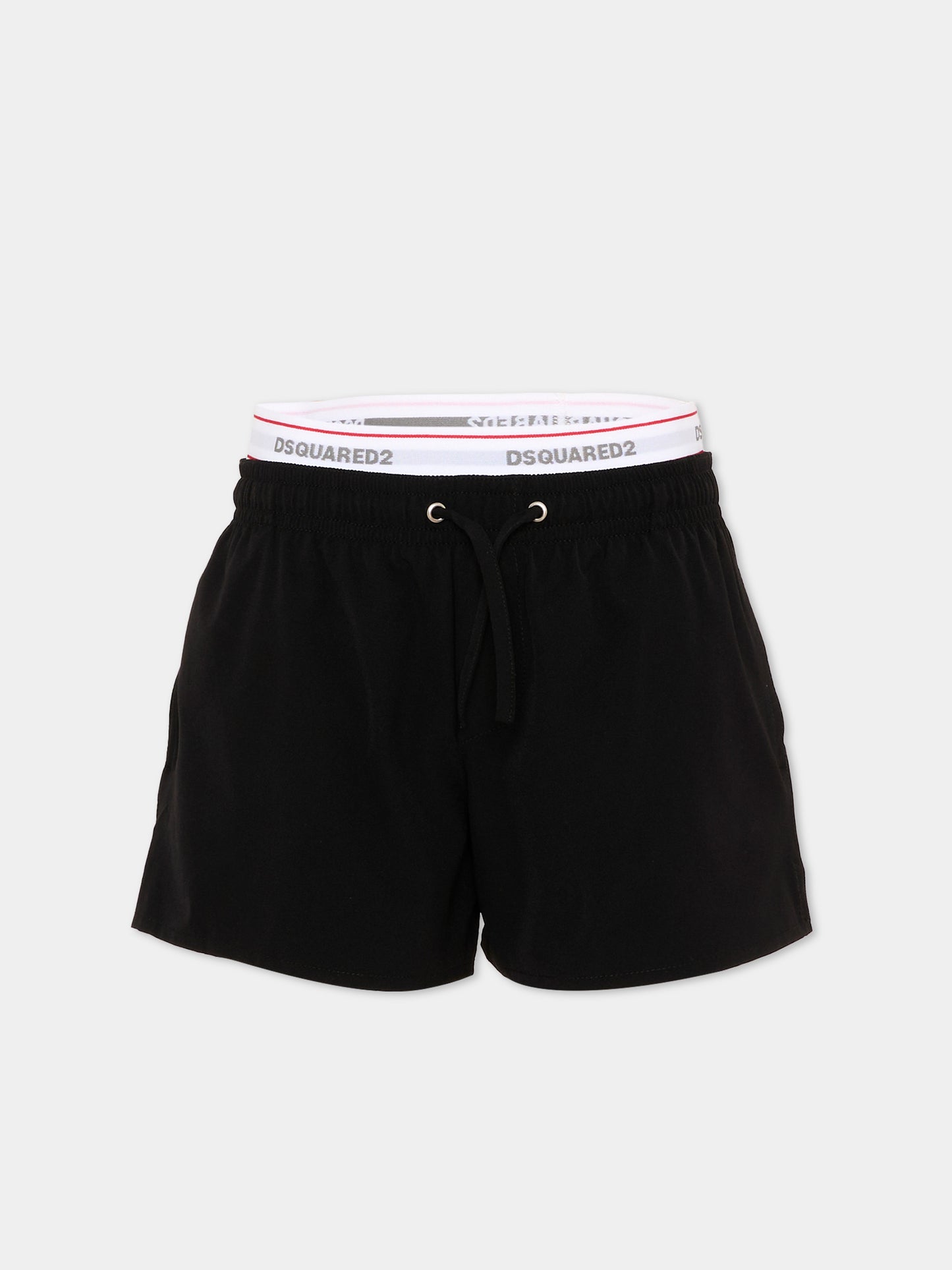 Boxer mare nero per bambino con logo,Dsquared2,DQ2893 D0ACQ DQ900