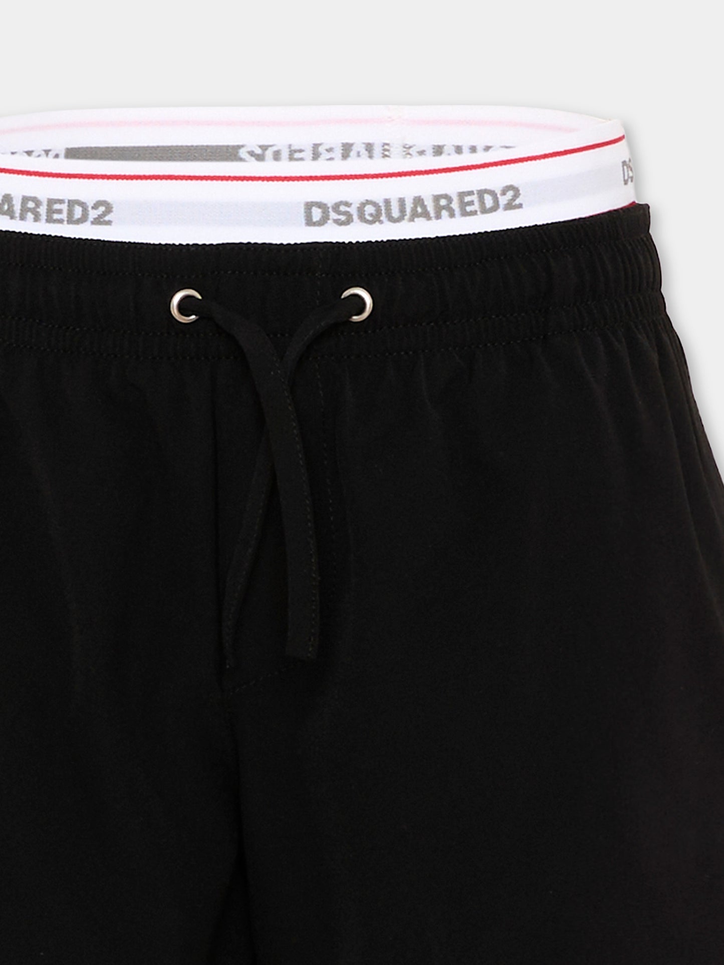Boxer mare nero per bambino con logo,Dsquared2,DQ2893 D0ACQ DQ900