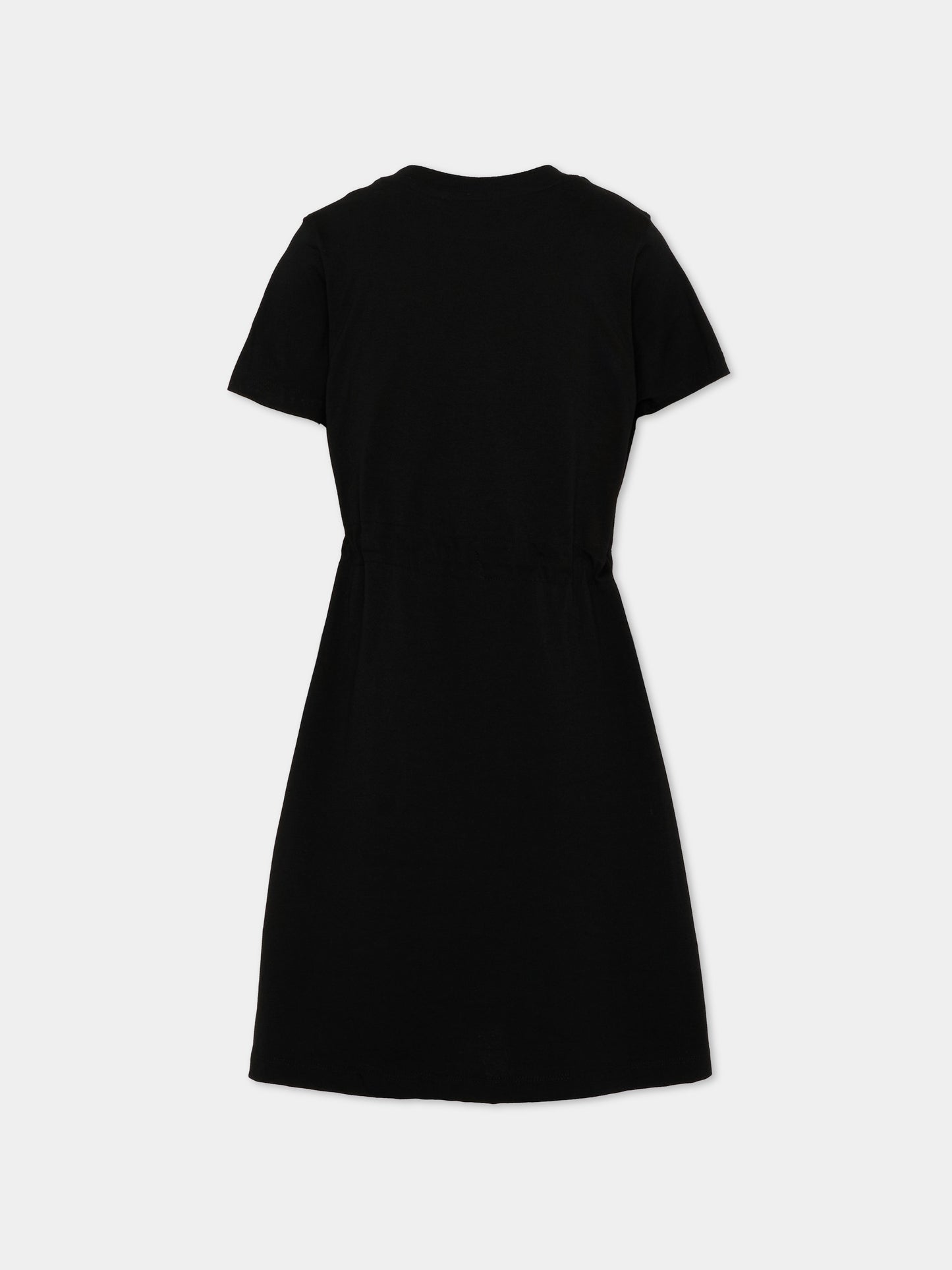 Vestito nero per bambina con logo,Diesel,J02232 0CATM K900