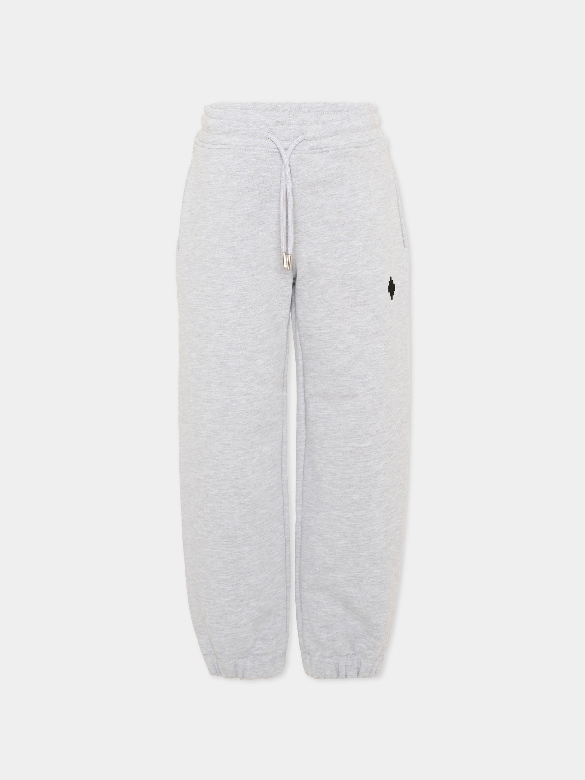 Pantalone sportivo grigio per bambino con logo,County Of Milan Kids,F5CMJBFP005 101