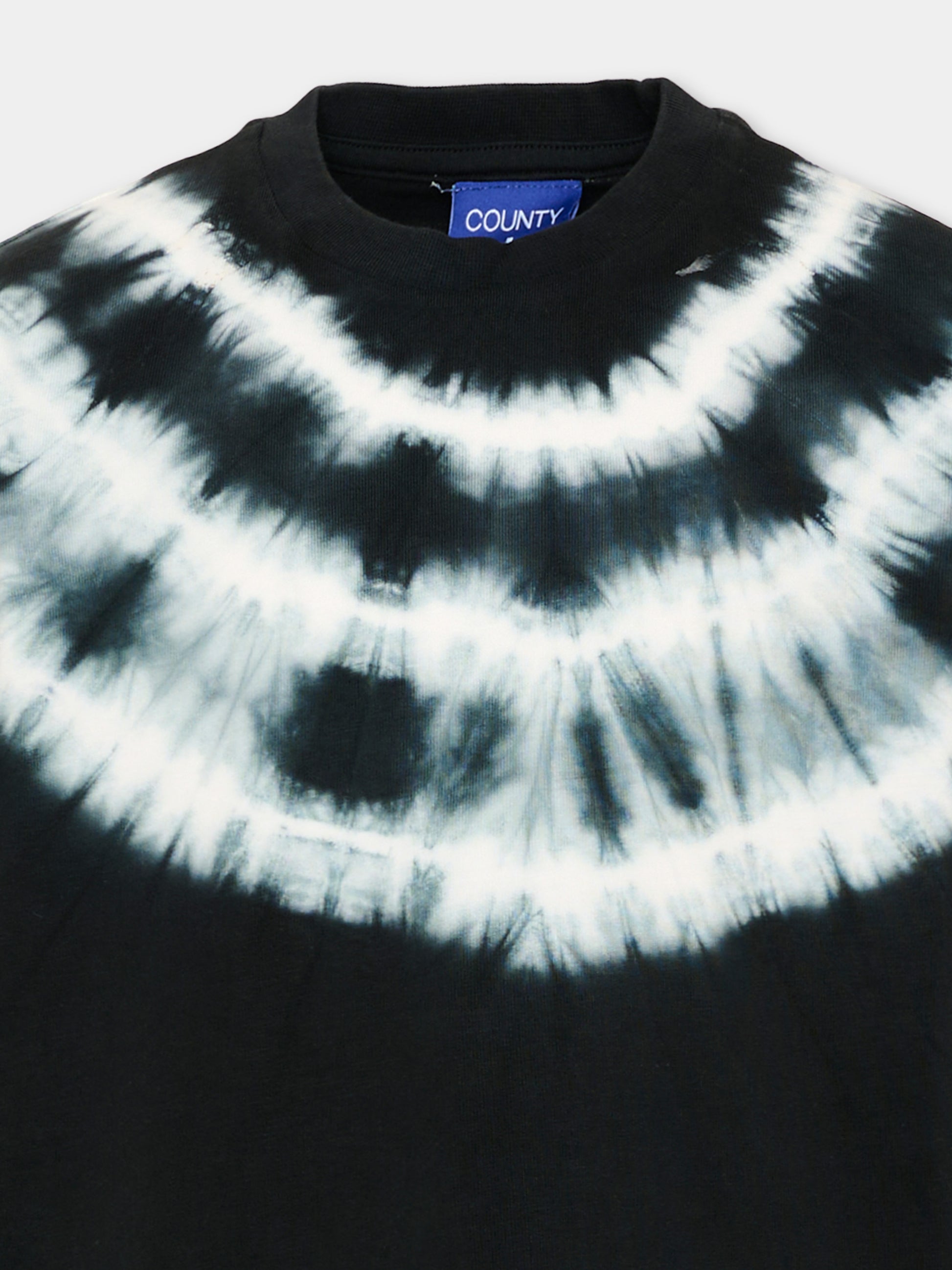 T-Shirt nera per bambino con logo,County Of Milan Kids,F5CMJBTH057 110