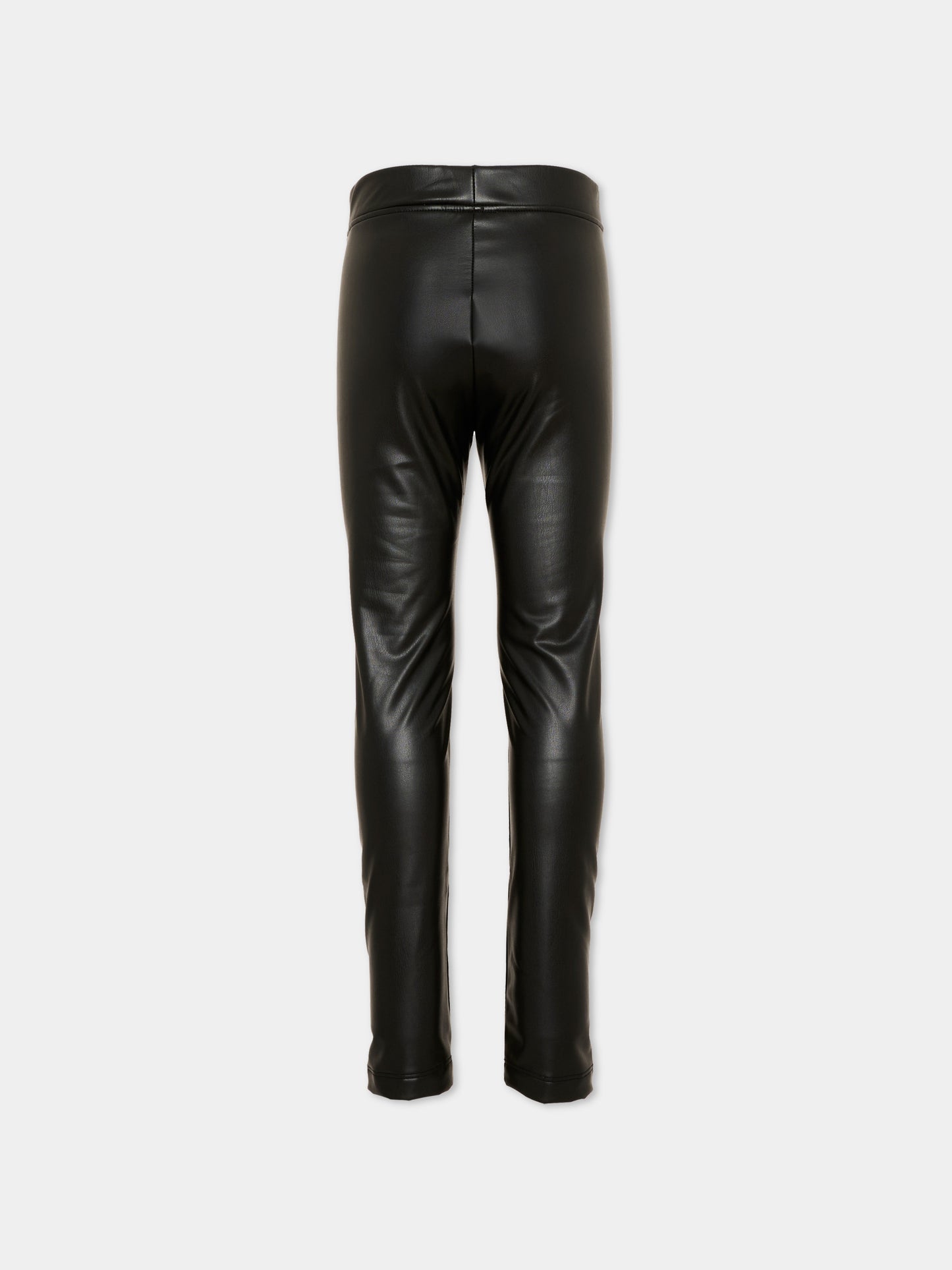 Leggings nero per bambina con logo,County Of Milan Kids,F5CMJGSW026 110