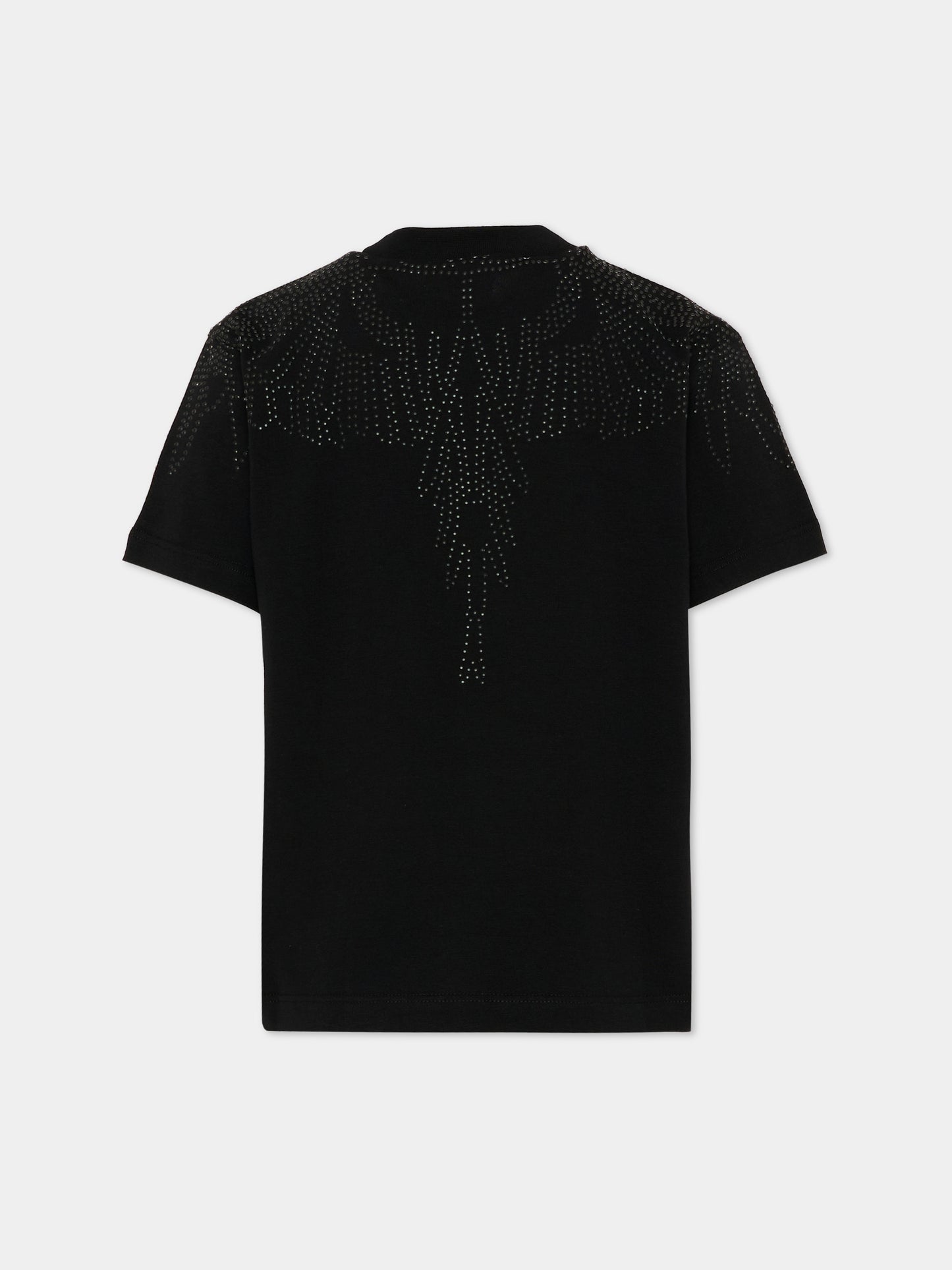T-Shirt nera per bambina con ali,County Of Milan Kids,F5CMJGTH013 110
