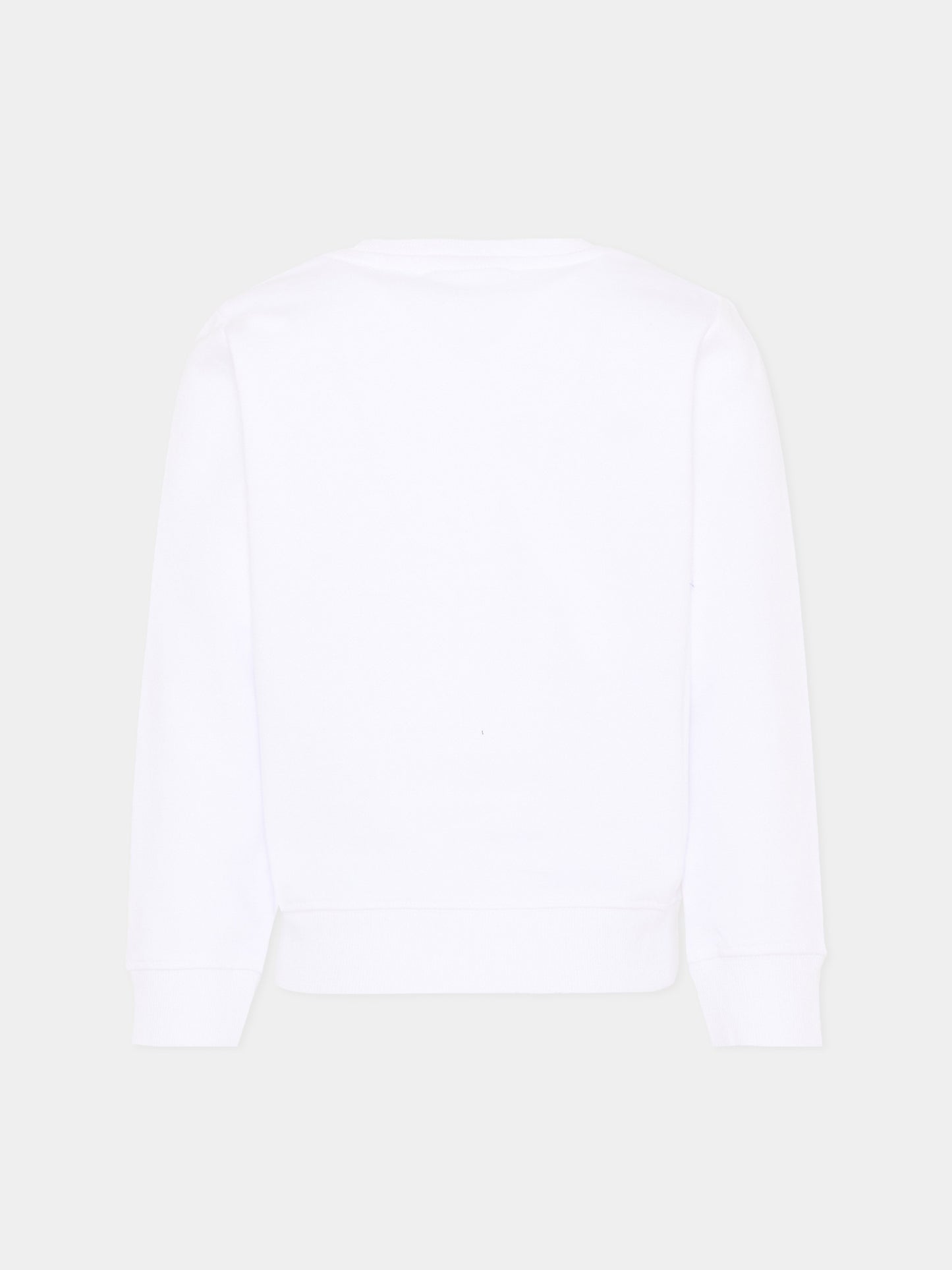 Felpa bianca per bambini con logo,Calvin Klein Kids,LV1CKSJB36 YAF