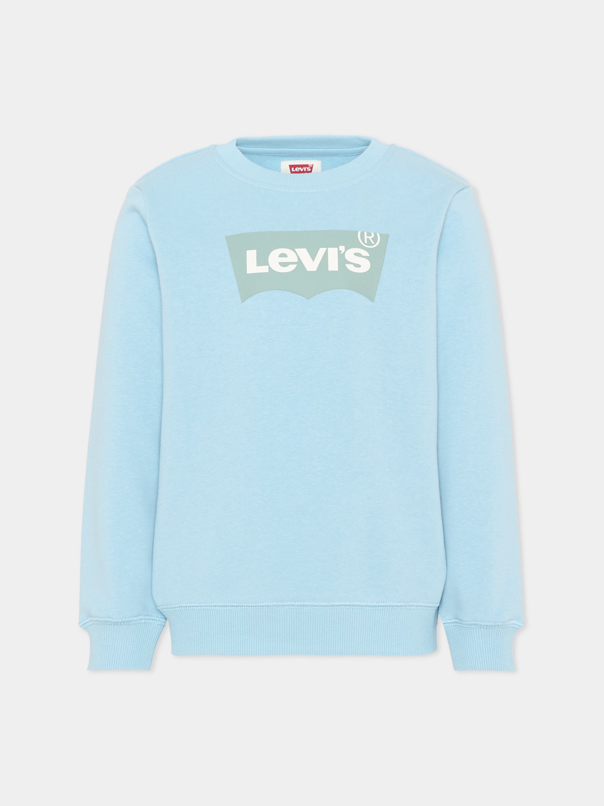 Felpa azzurra per bambino con logo,Levi's Kids,9E9078 BF7