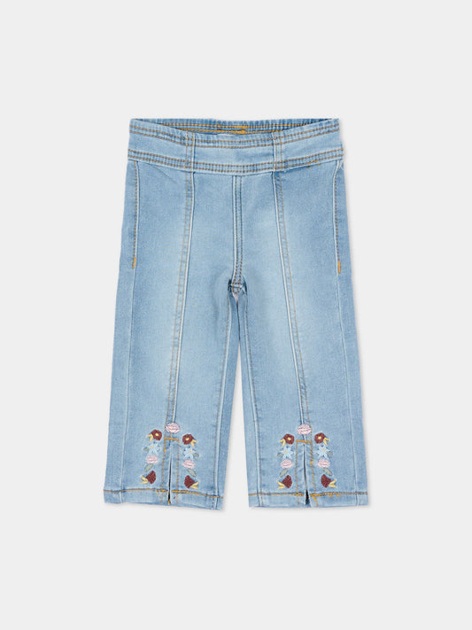 Jeans denim per neonata con ricami,Levi's Kids,1EP534 LC0