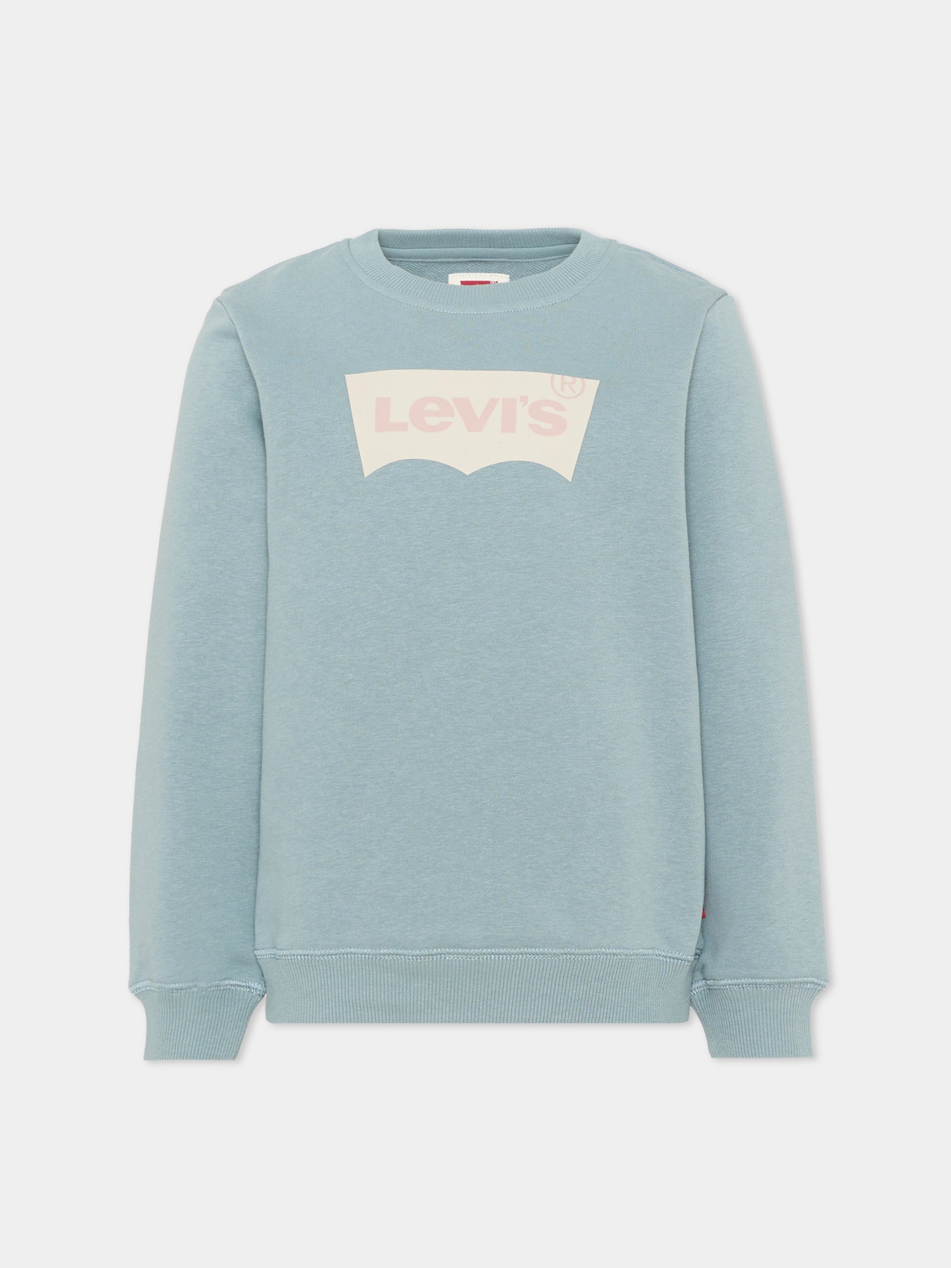 Felpa verde per bambino con logo,Levi's Kids,8E9078 E0L
