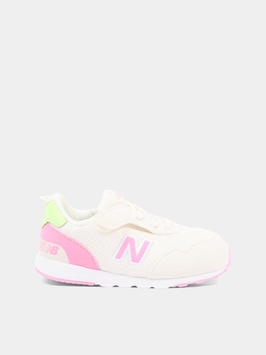 Sneakers bianche 515 per bambina,New Balance,NW515BC