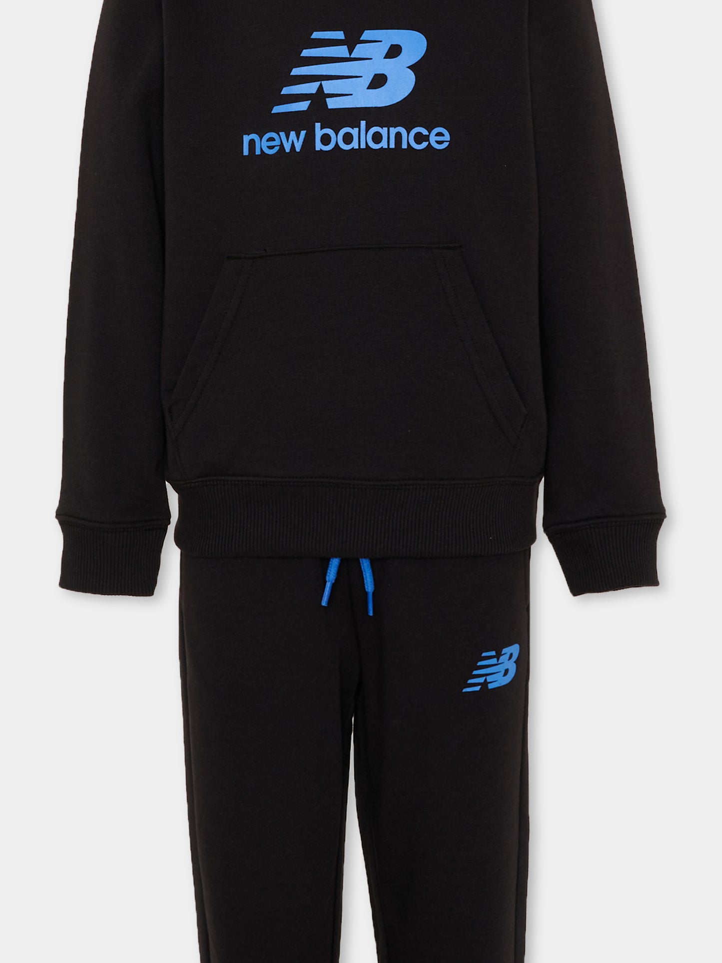 Completo sportivo nero per bambino con logo,New Balance,LAKB0322 BK