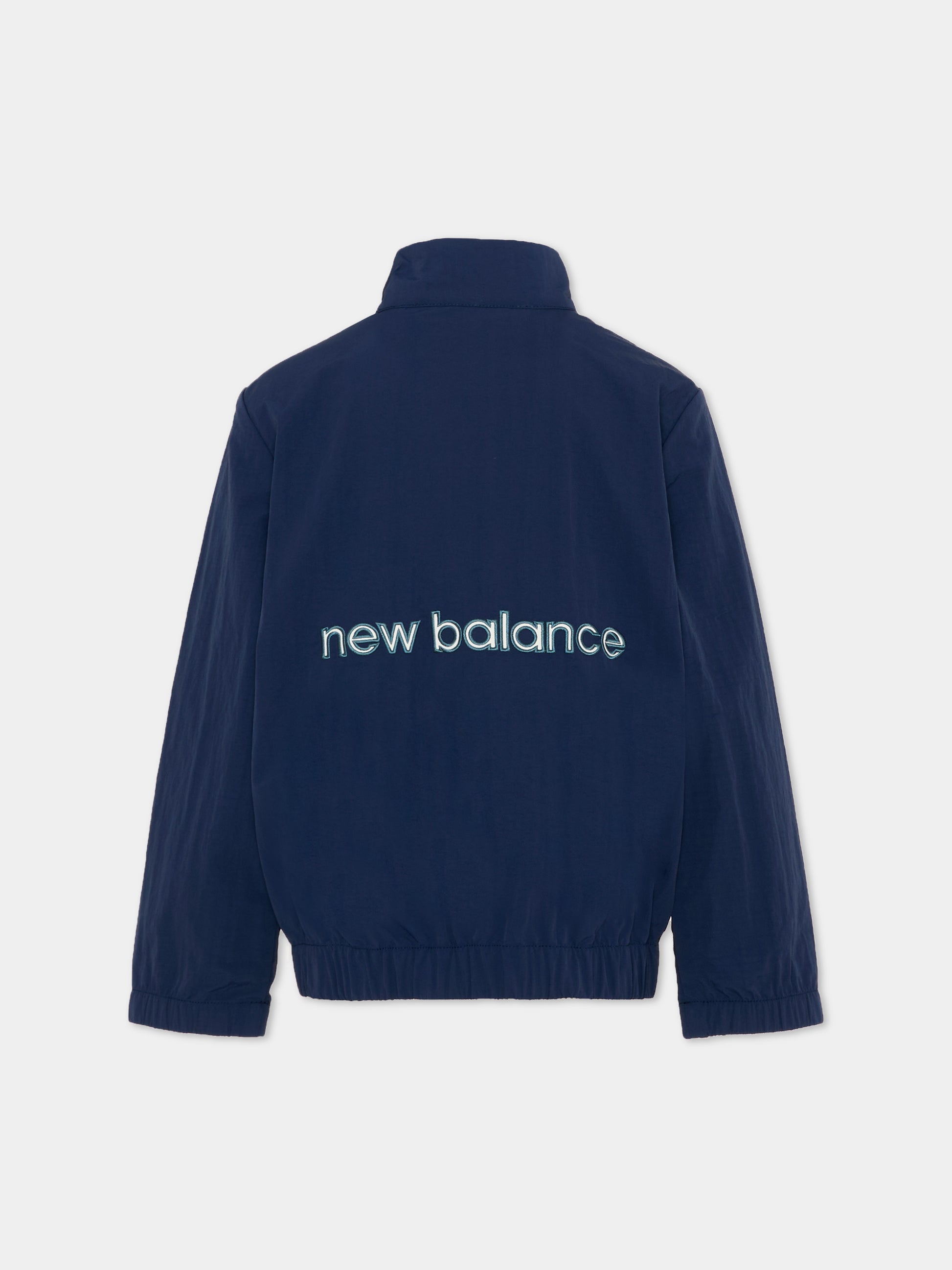 Giacche a vento blu per bambino con logo,New Balance,YJ61X4NX NNY